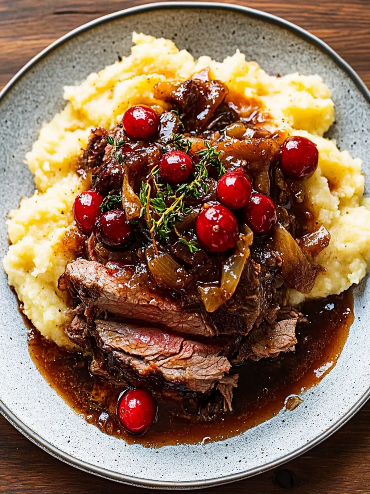 Cranberry Balsamic Roast Beef