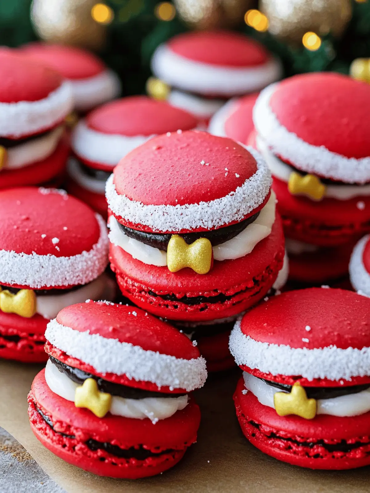 Santa Claus Macarons