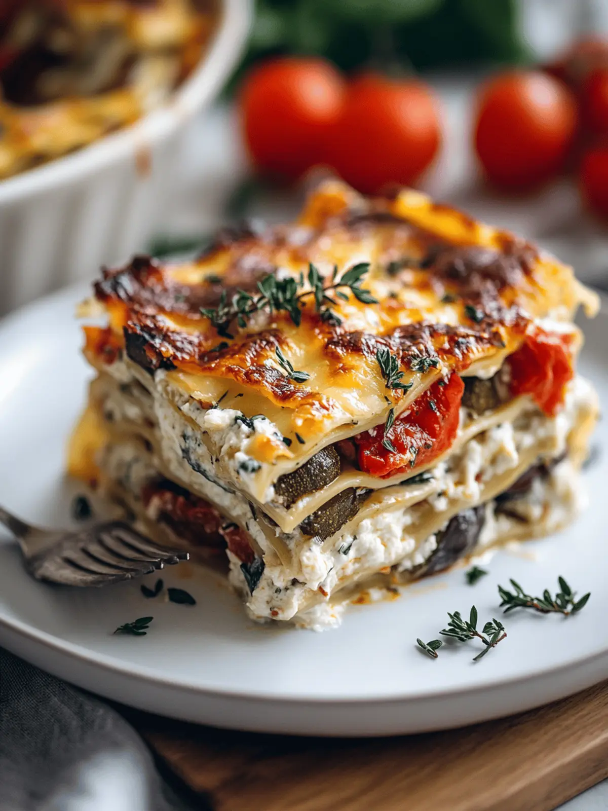 Loaded Veggie White Lasagna