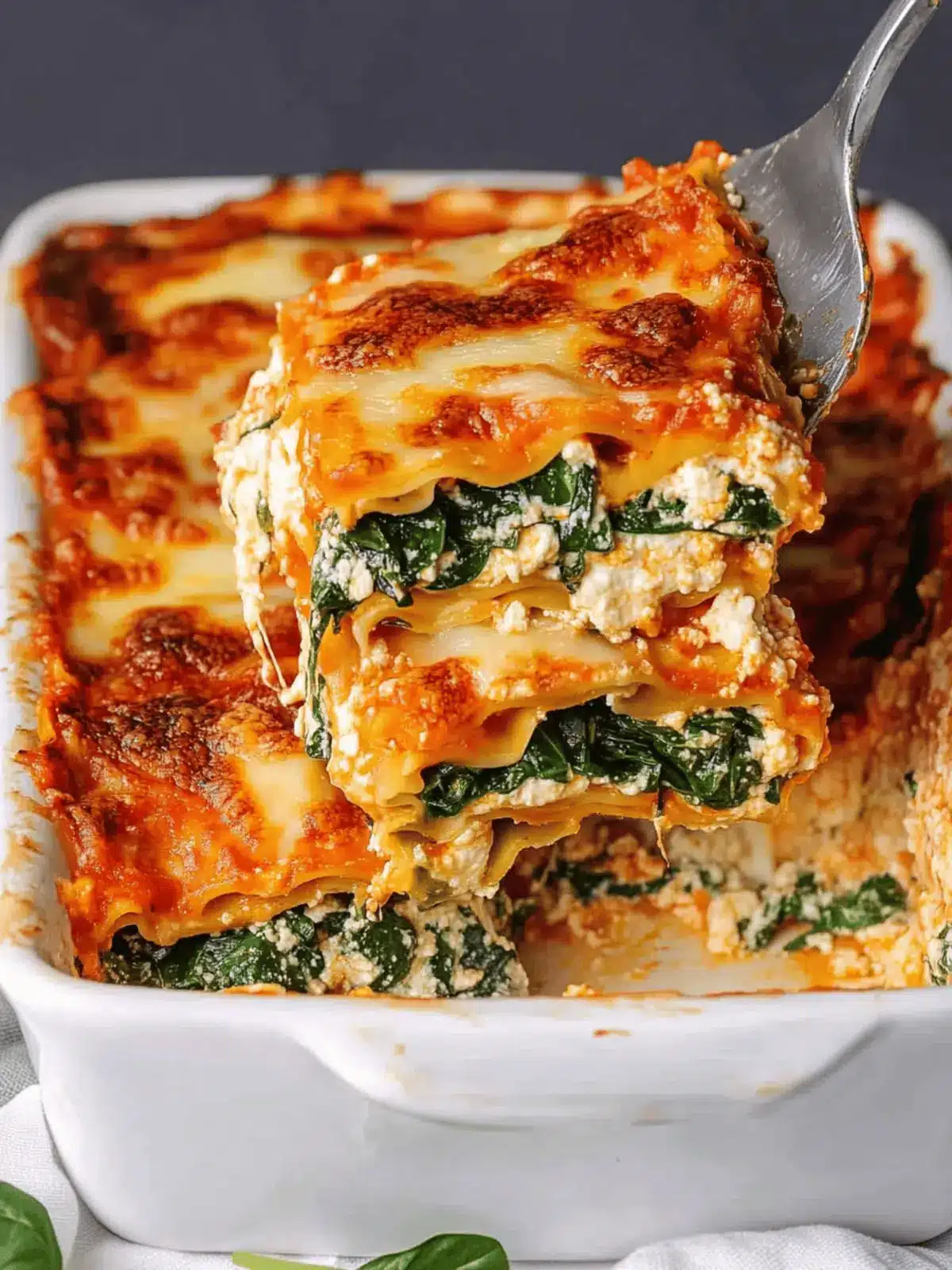 Spinach Ricotta Lasagna