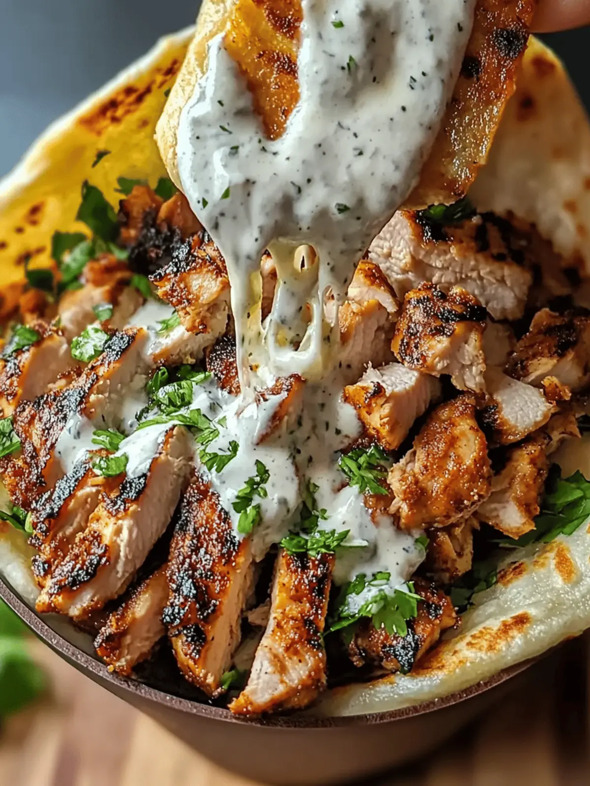 Chicken Shawarma with Garlic Sauce