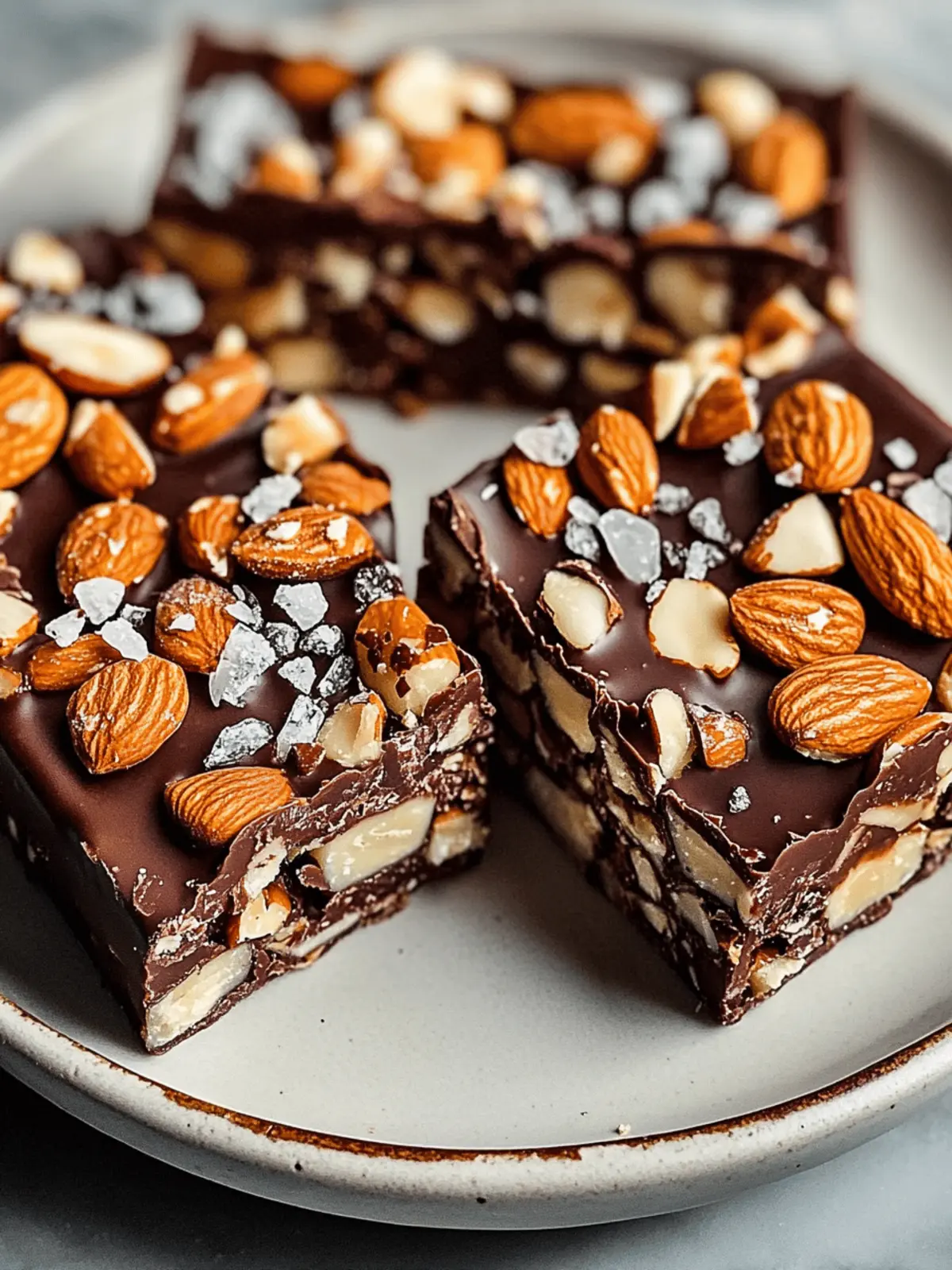 Dark Chocolate and Sea Salt Nut Bars