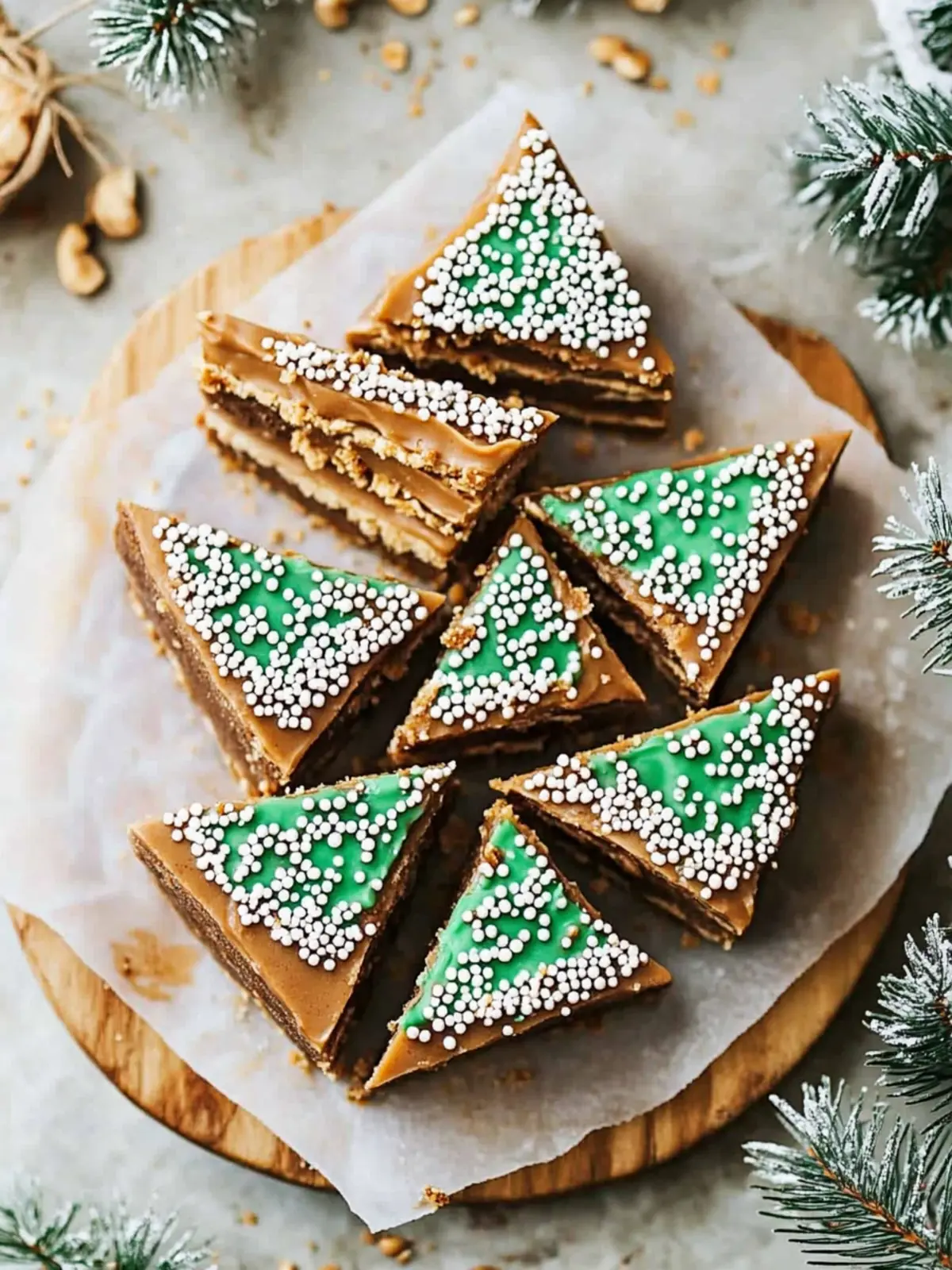 Salted Peanut Butter Christmas Trees