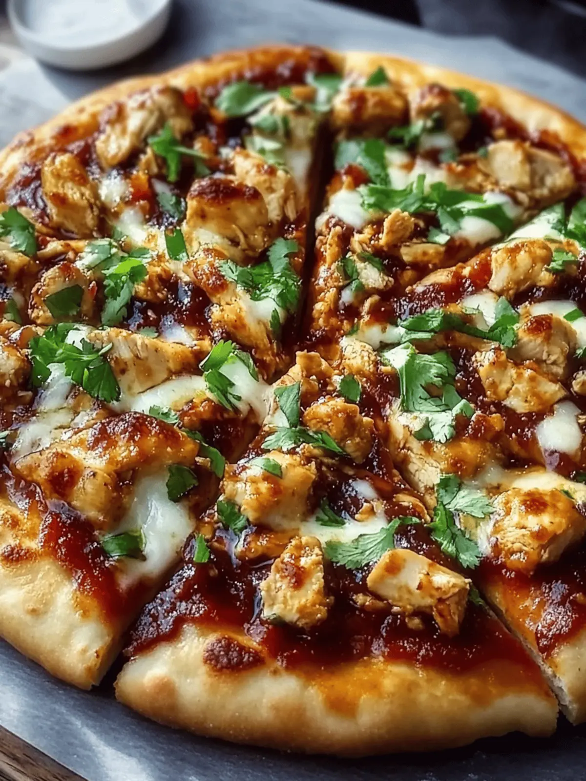 Chili Garlic Chicken Pizza