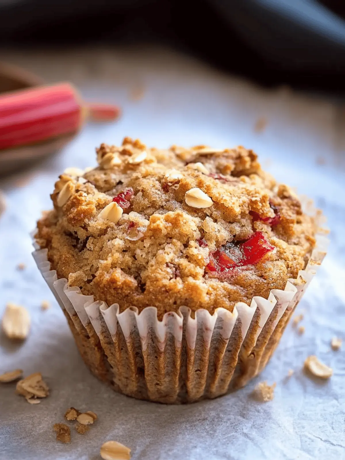Rhubarb Muffin