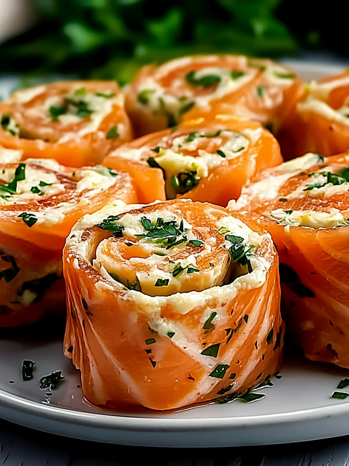 Stuffed Salmon Pinwheels