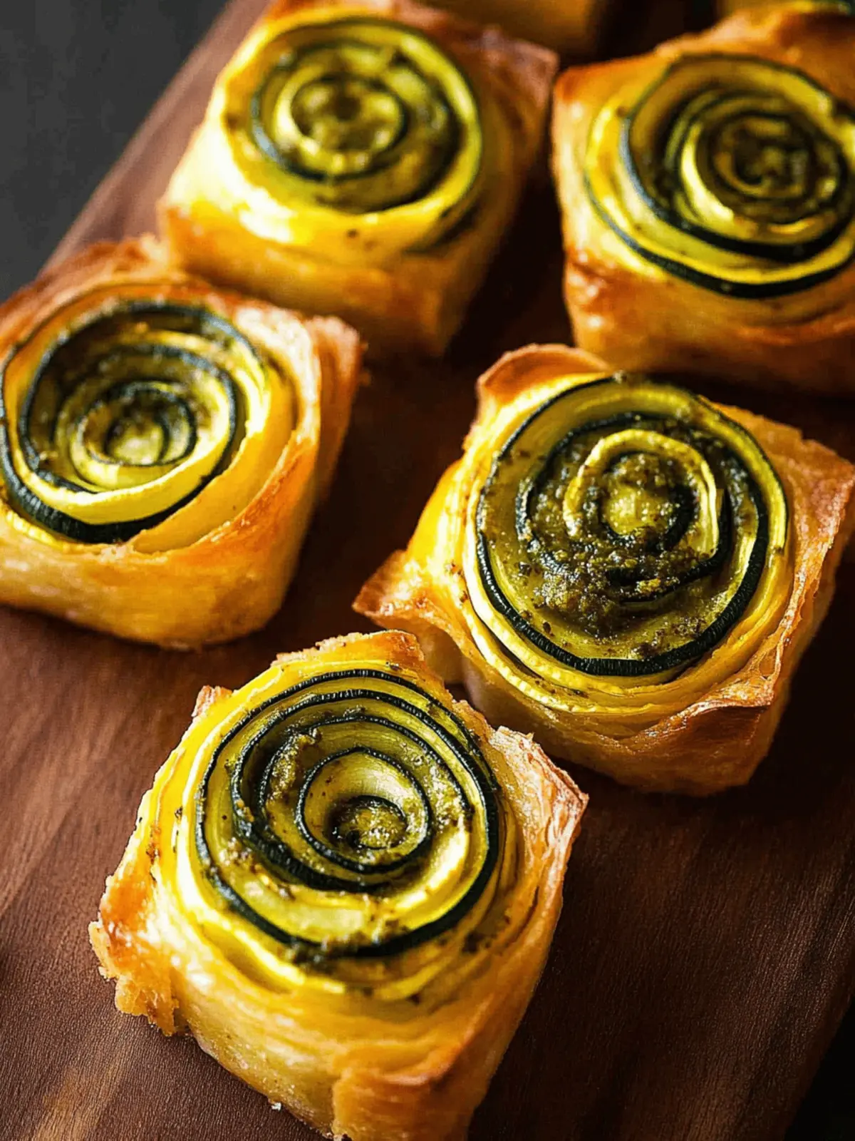 Pesto Zucchini Rosettes
