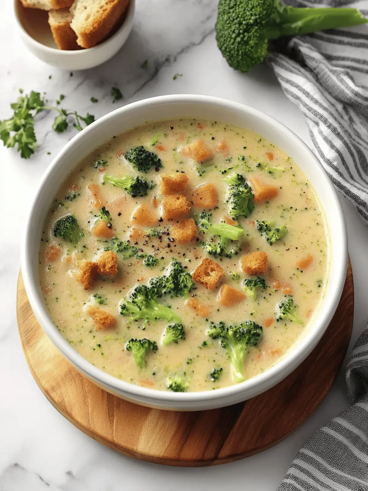 Smoked Gouda Broccoli Soup