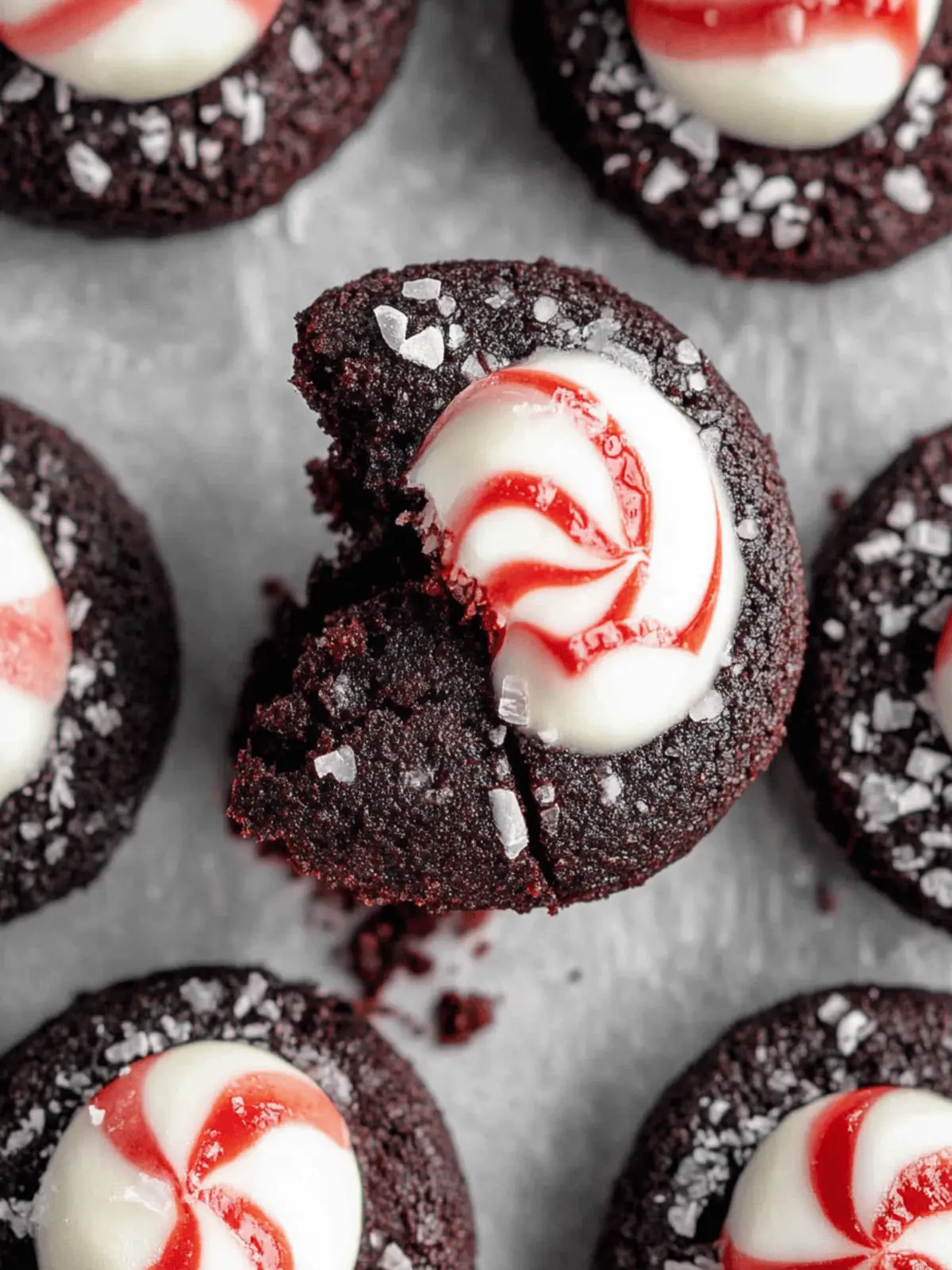 Chocolate Peppermint Blossoms