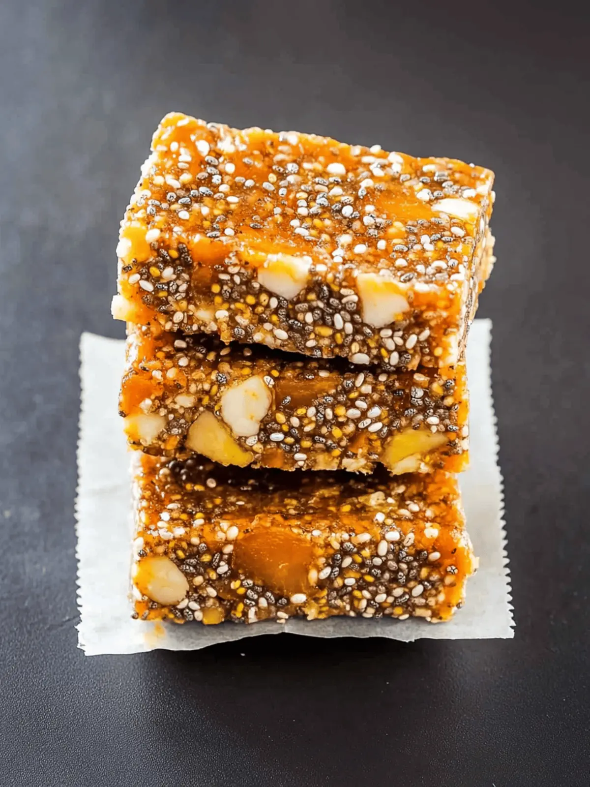 No-Bake Apricot Chia Energy Bars