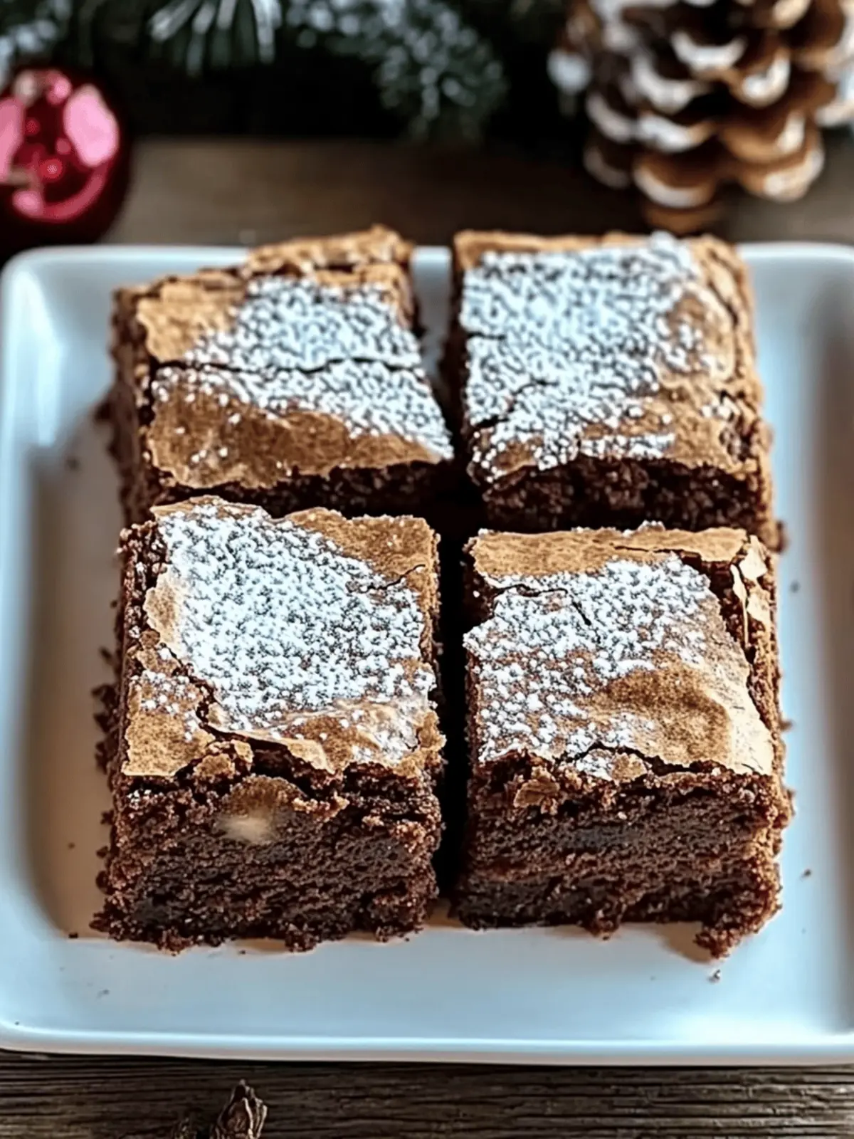 Gingerbread Brownies