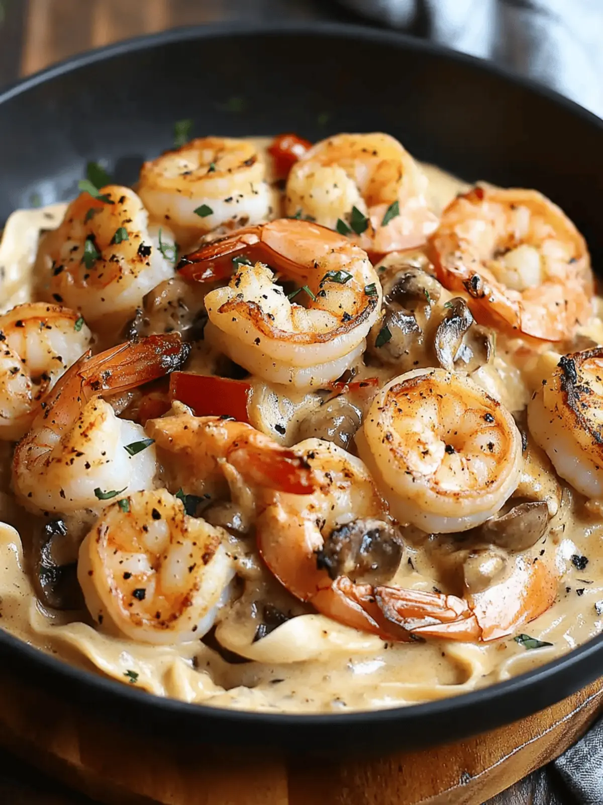 Blackened Shrimp Stroganoff