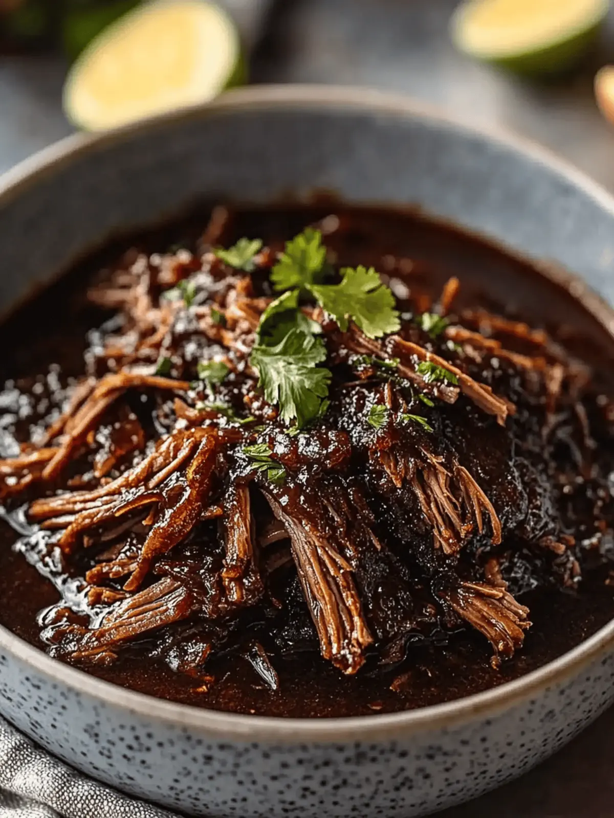 Sweet & Savory Caramelized Pulled Beef Brisket