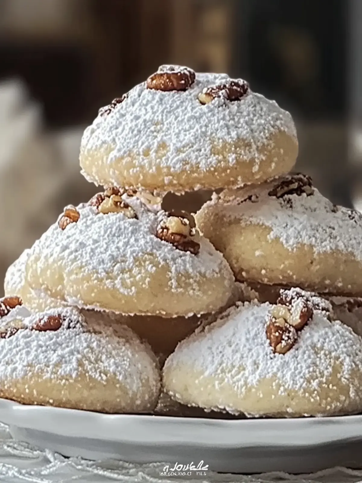 Buttery Pecan Snowball Cookies