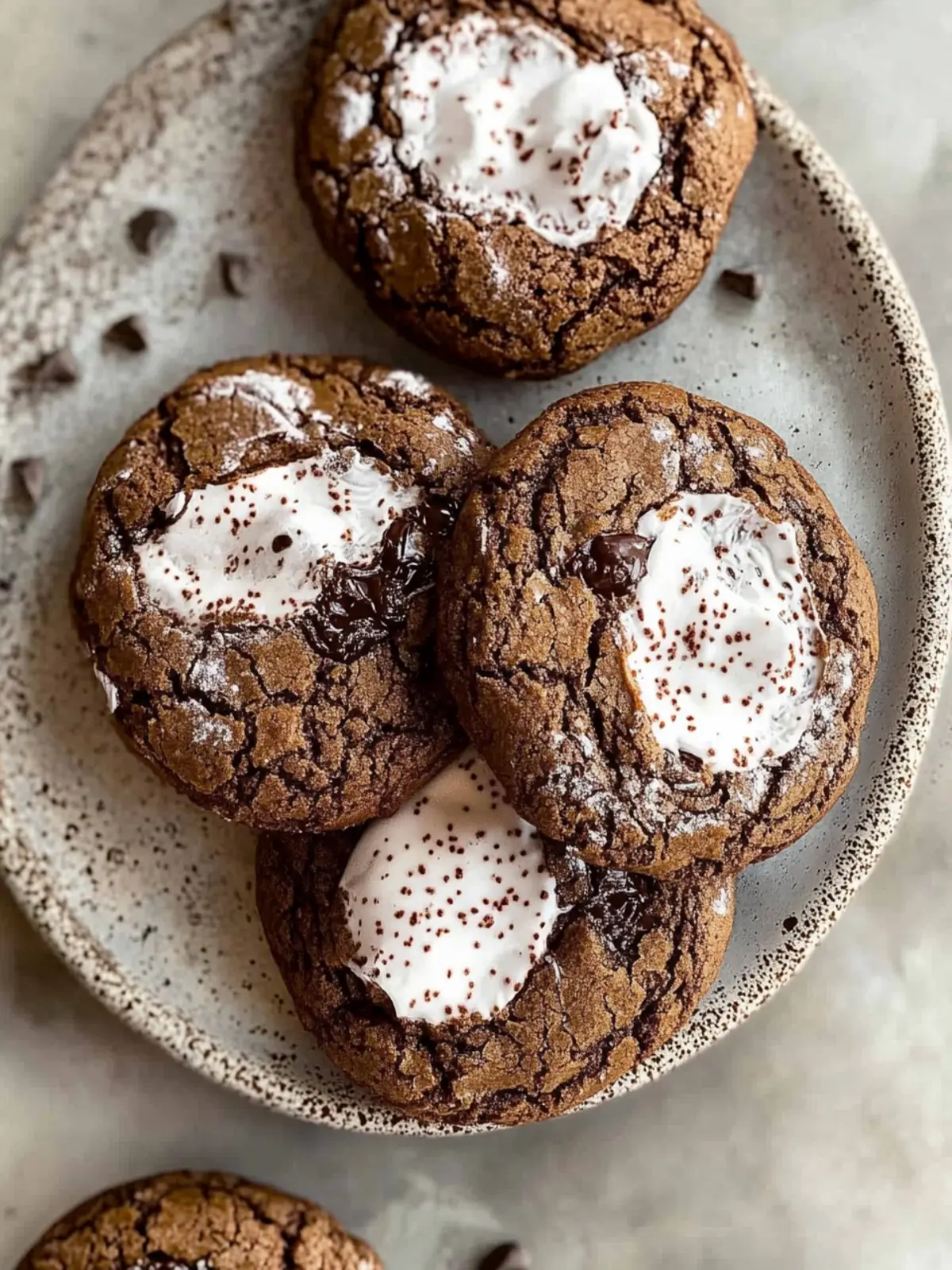 Hot Chocolate Brownie Cookies
