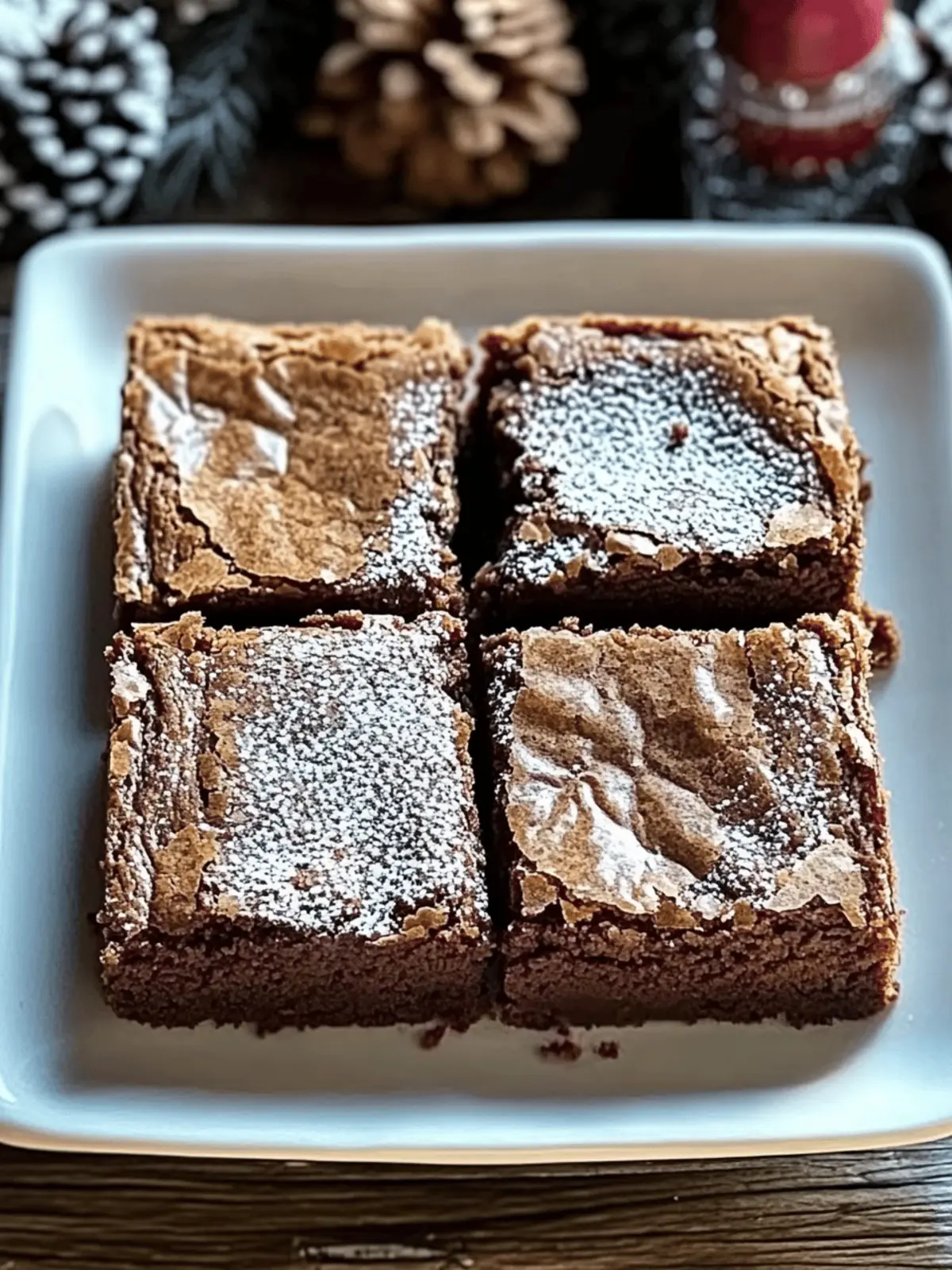 Gingerbread Brownies