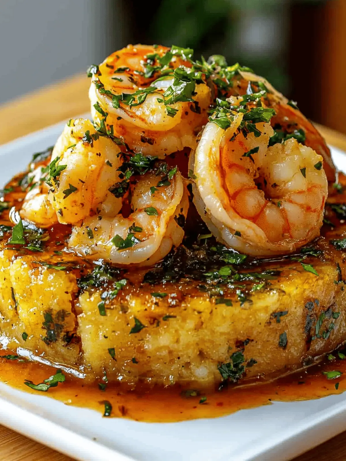Garlic Shrimp Mofongo
