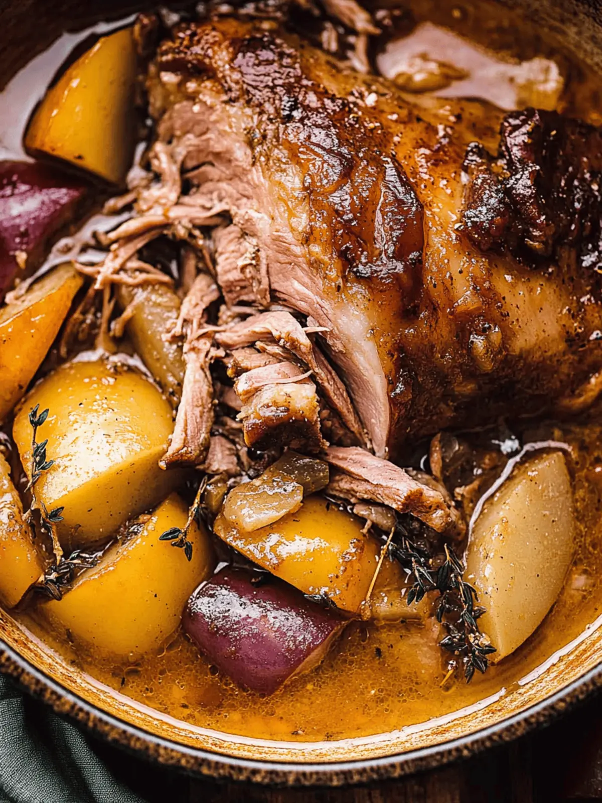 Apple Cider Braised Pork Shoulder
