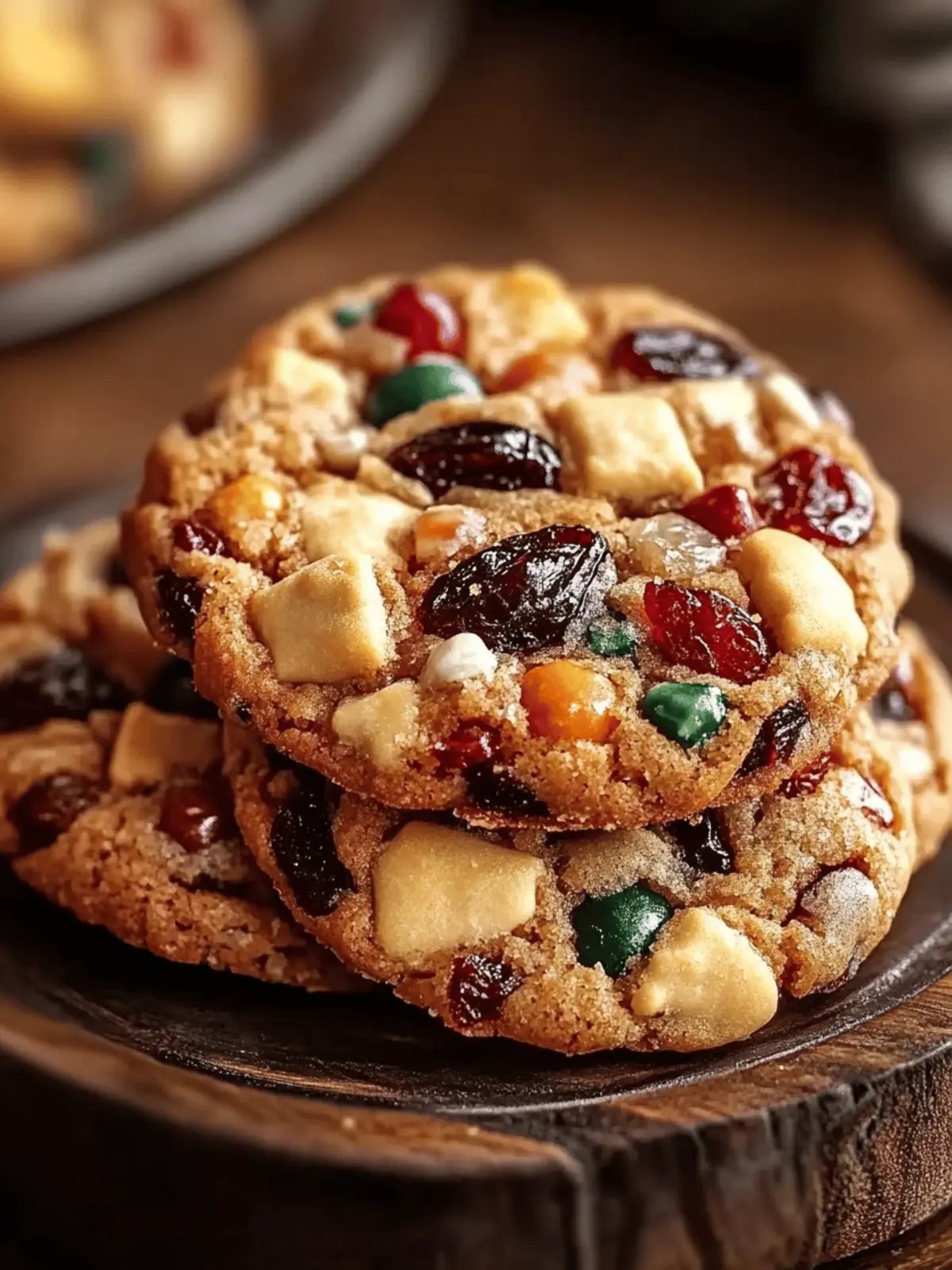 Chewy Fruitcake Cookies