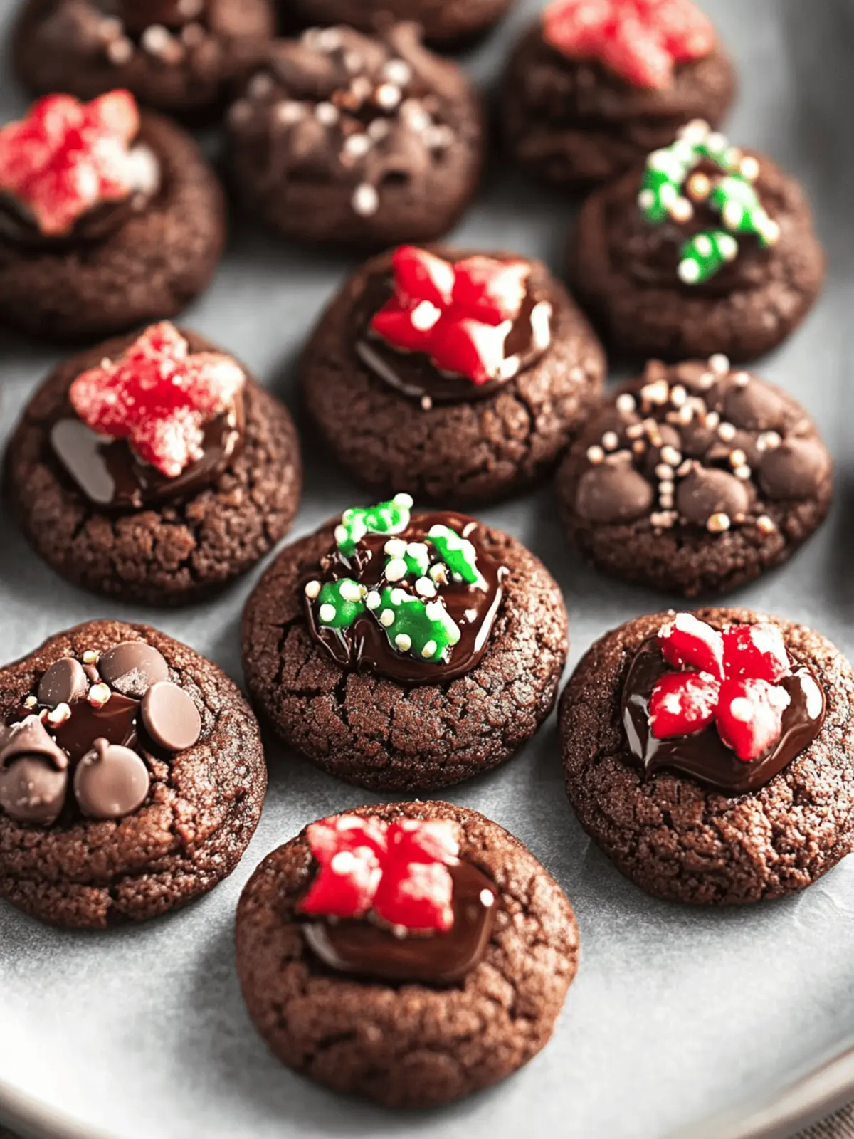 Chocolate Blossom Cookies