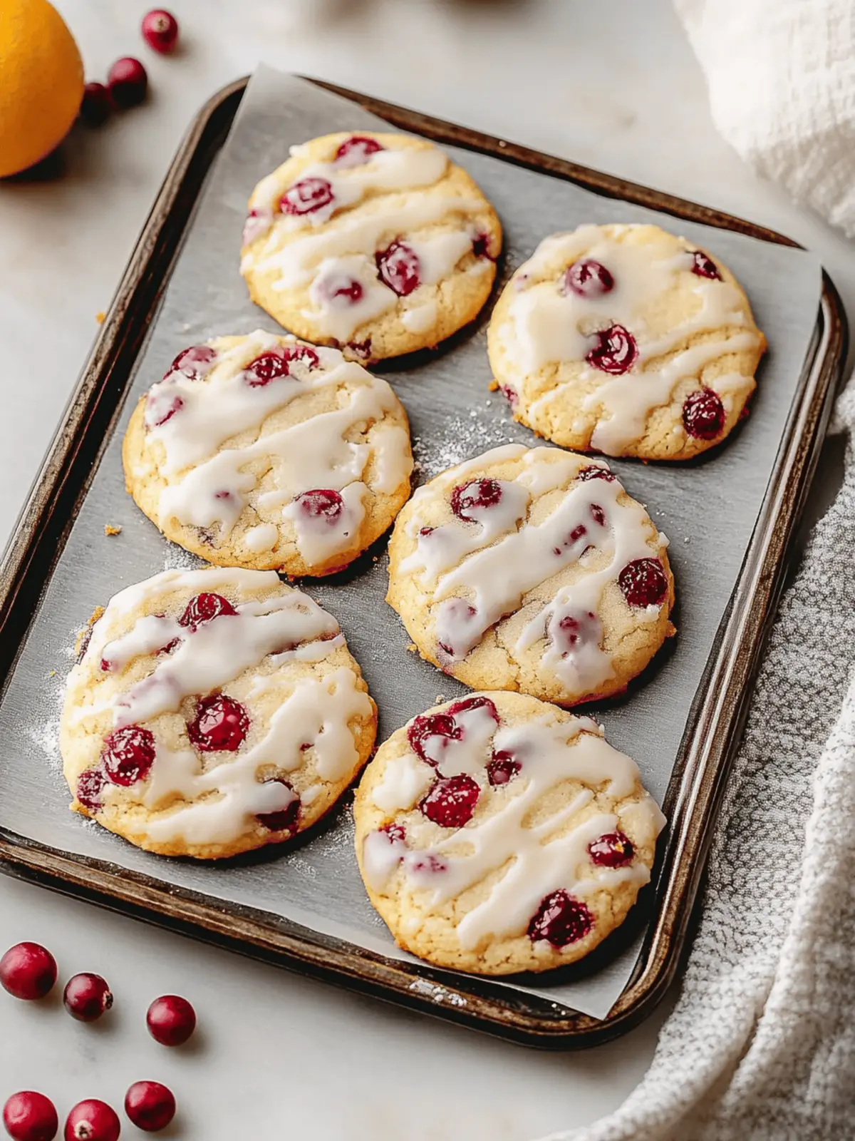 Christmas Cranberry Orange Cookies