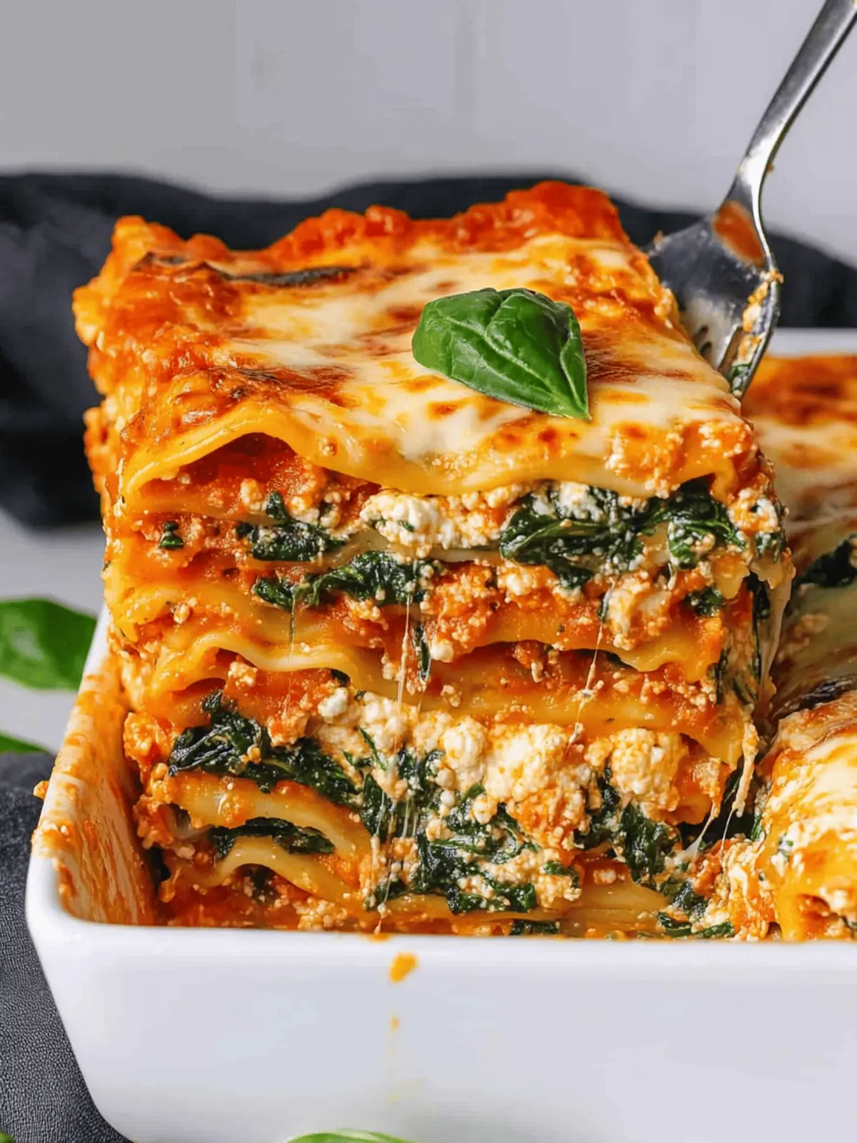 Spinach Ricotta Lasagna