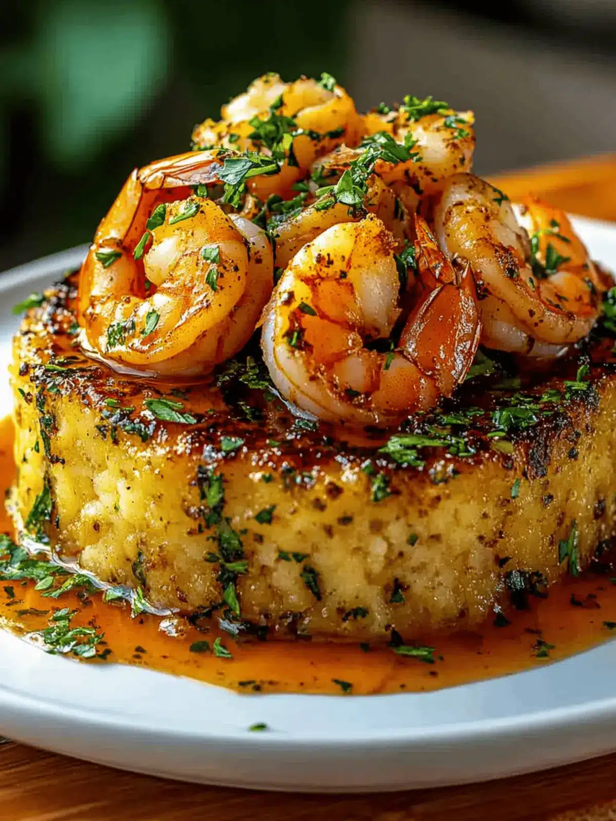 Garlic Shrimp Mofongo
