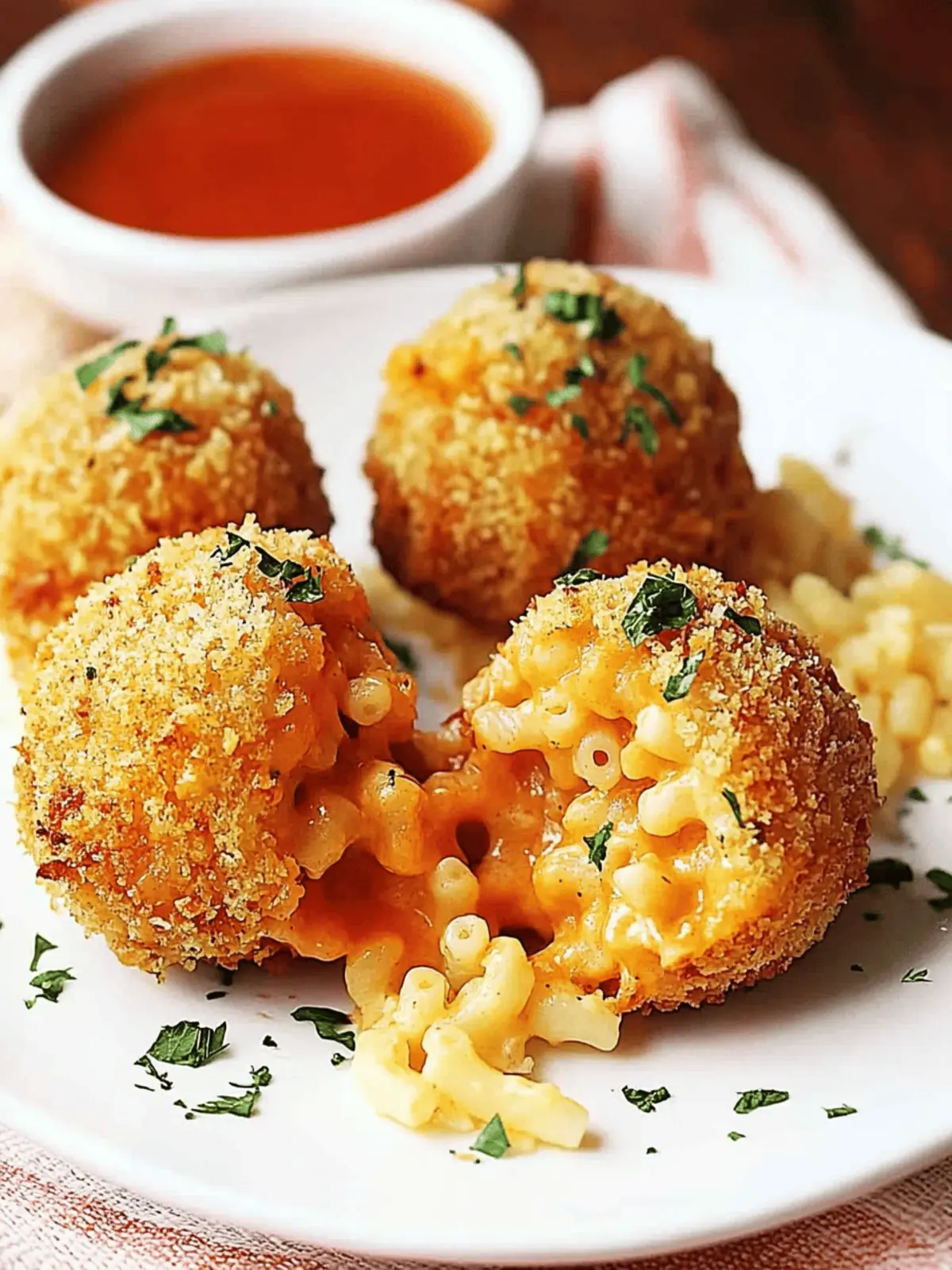 Air Fryer Fried Macaroni and Cheese Balls