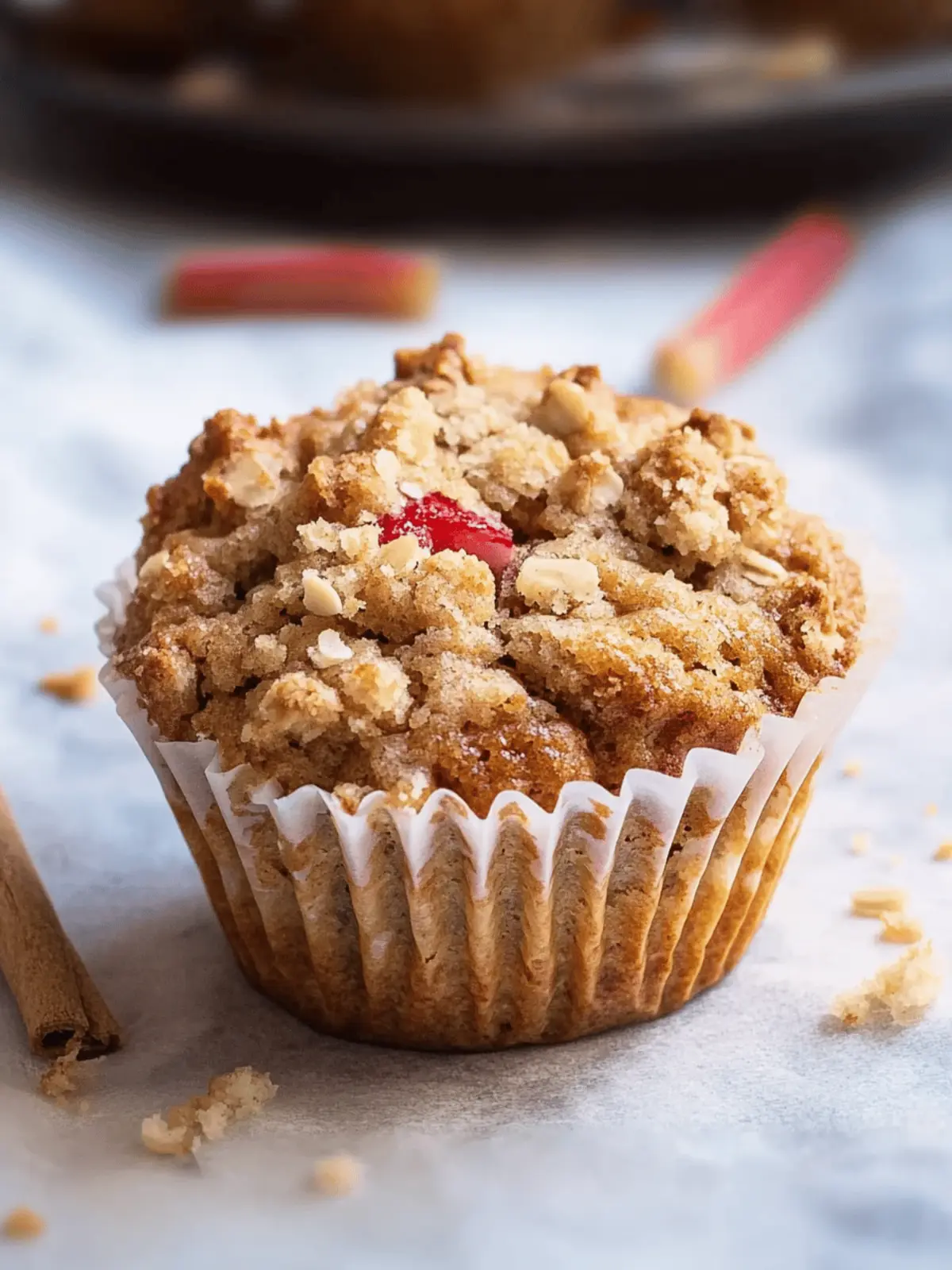 Rhubarb Muffin