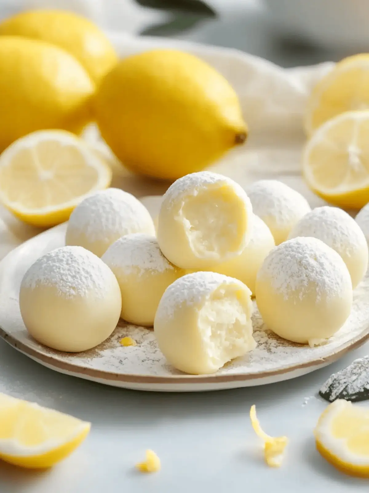 Creamy Lemon Truffles