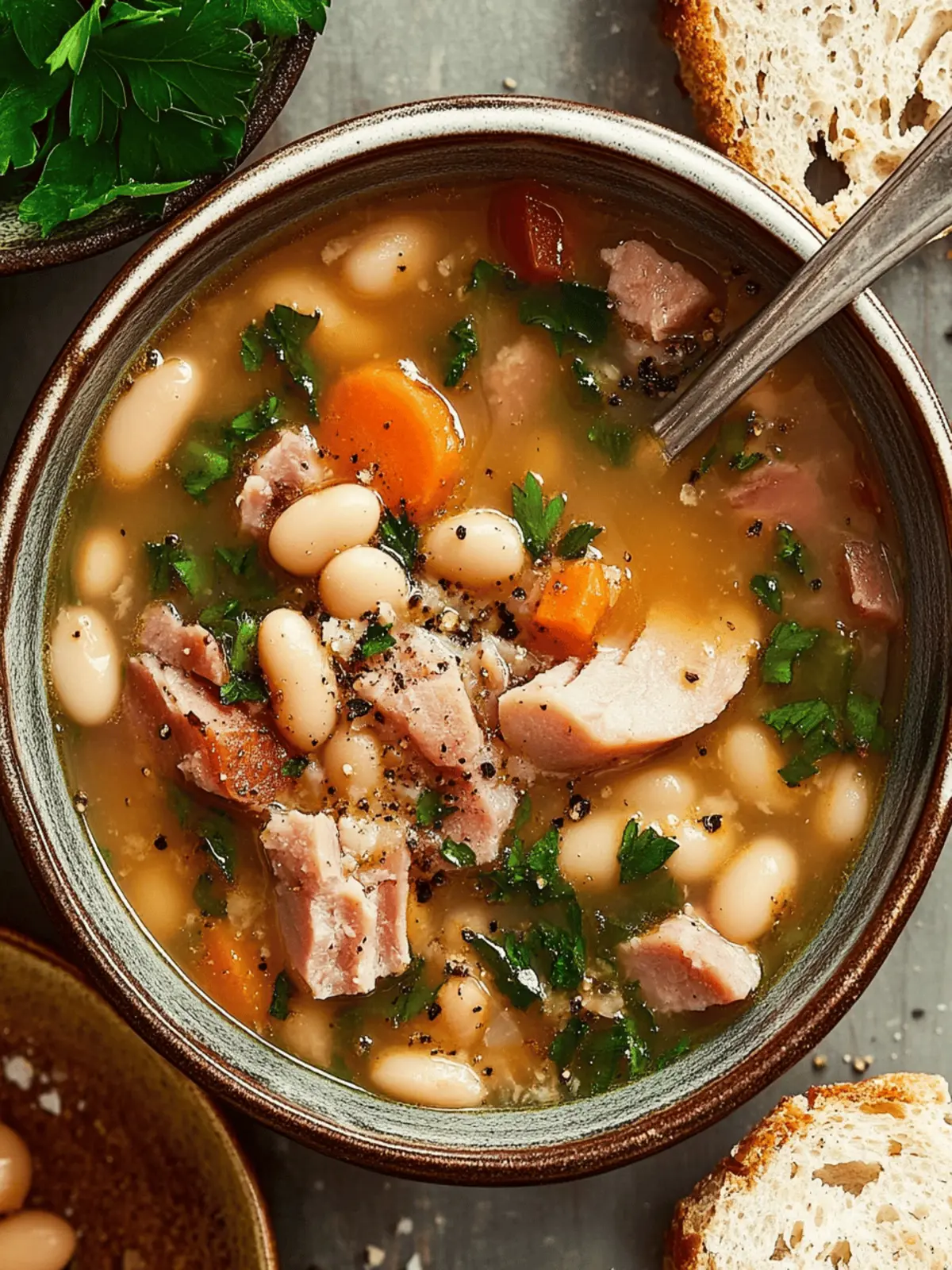 White Bean and Ham Soup