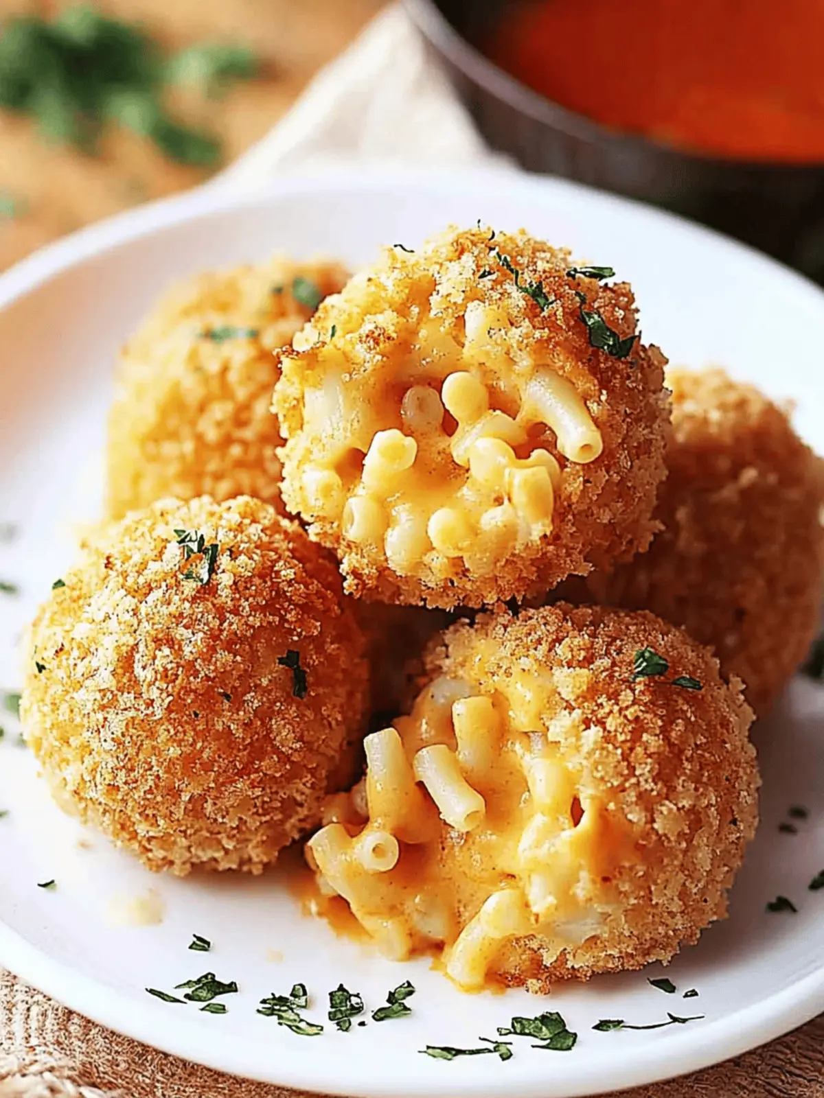 Air Fryer Fried Macaroni and Cheese Balls