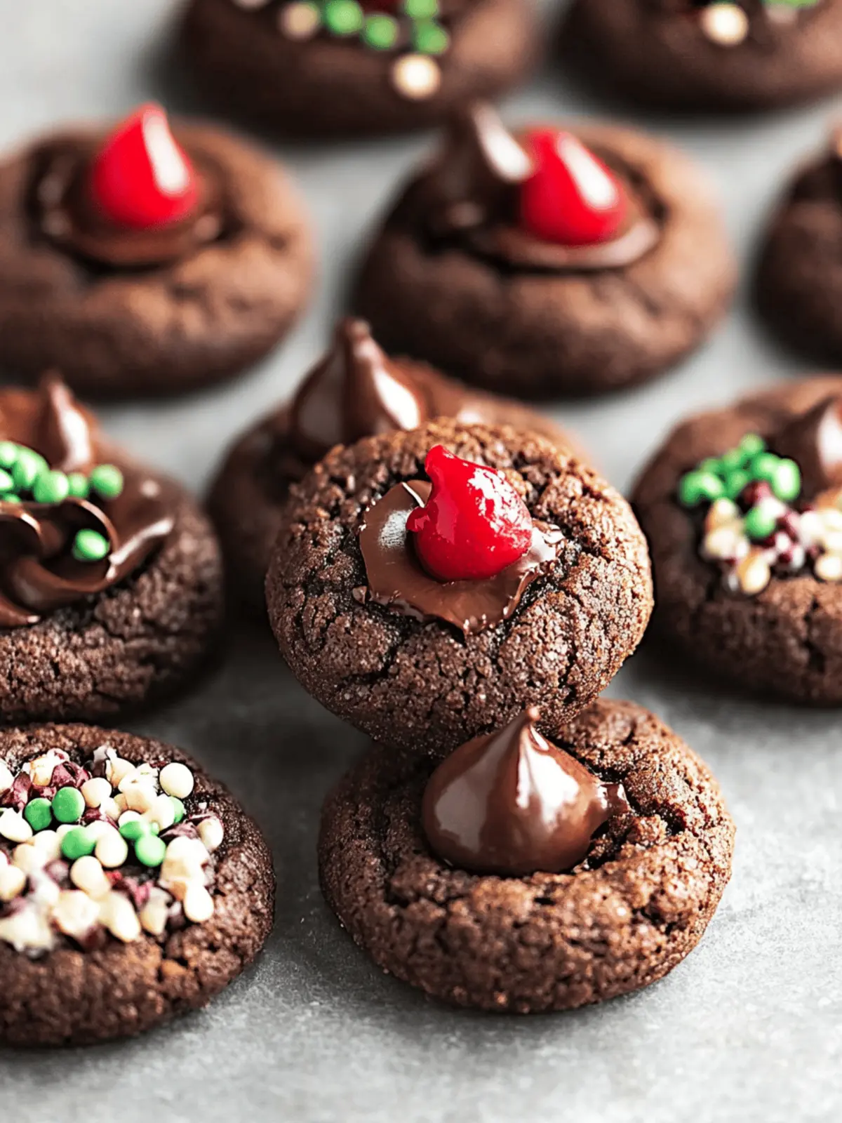 Chocolate Blossom Cookies