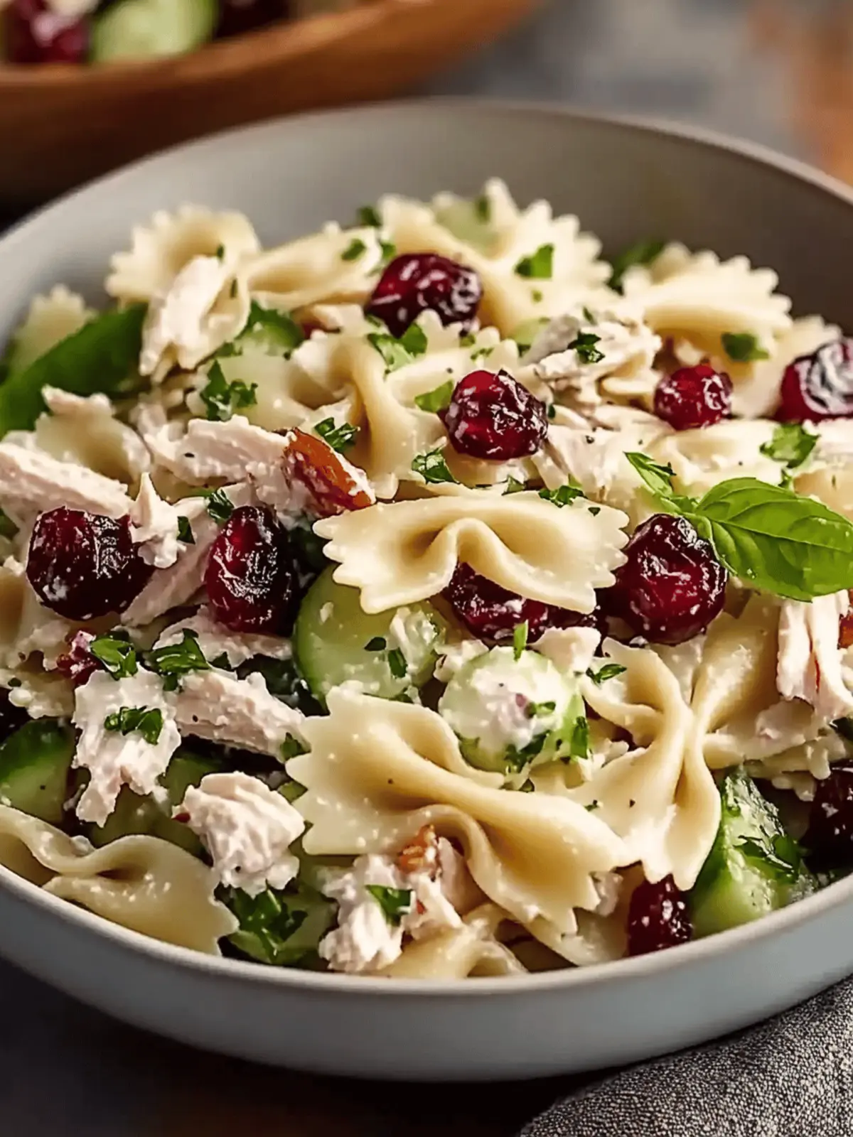 Bow-Tie Cranberry Pasta Salad
