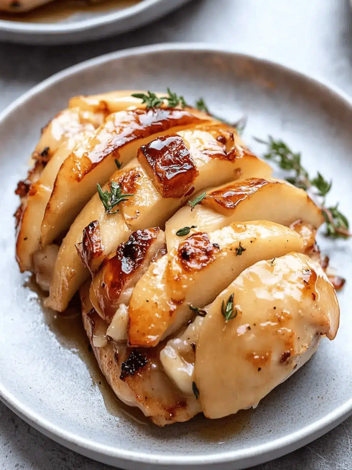 Maple Glazed Apple and Brie Stuffed Chicken