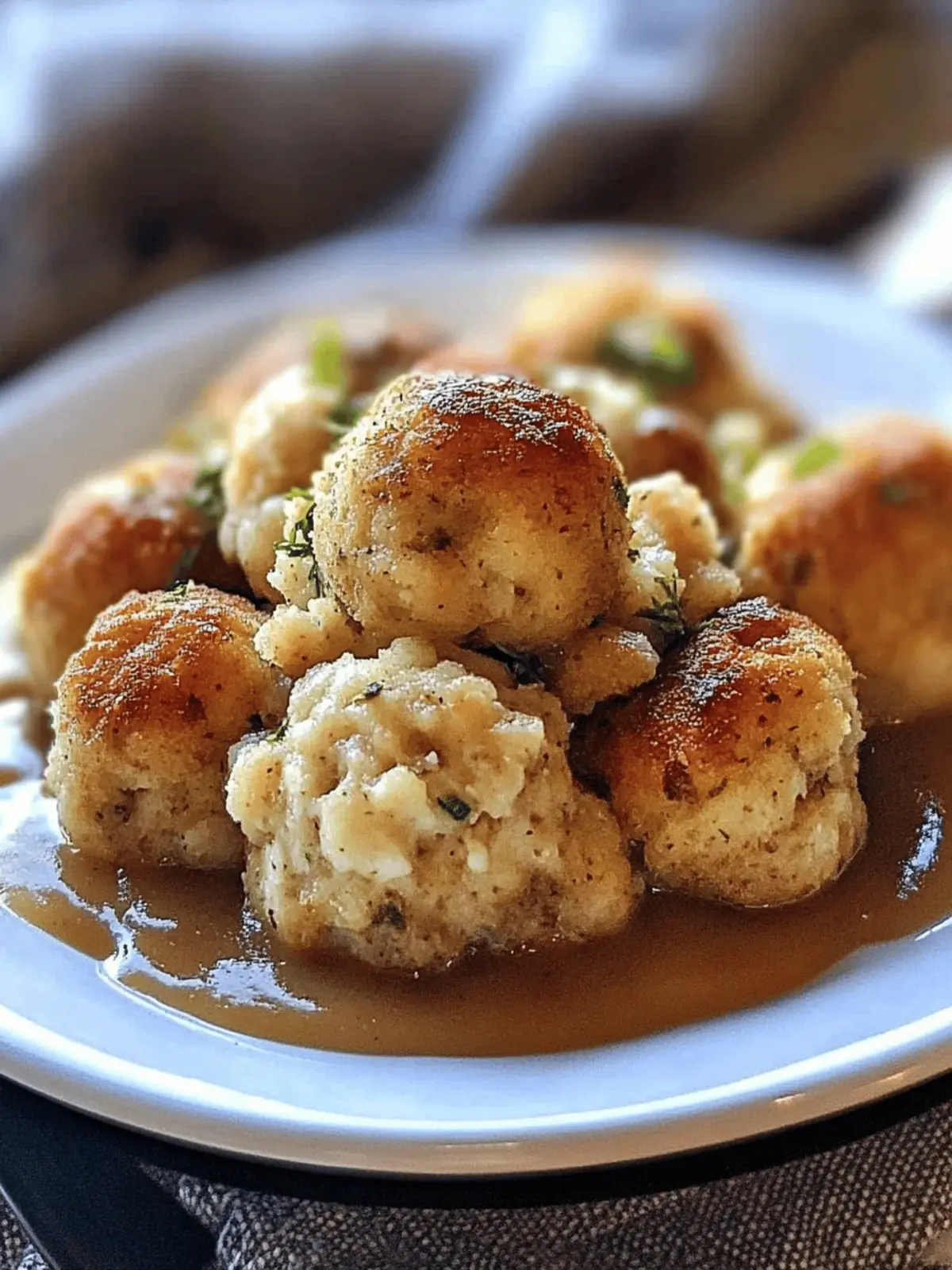 Turkey stuffing Balls