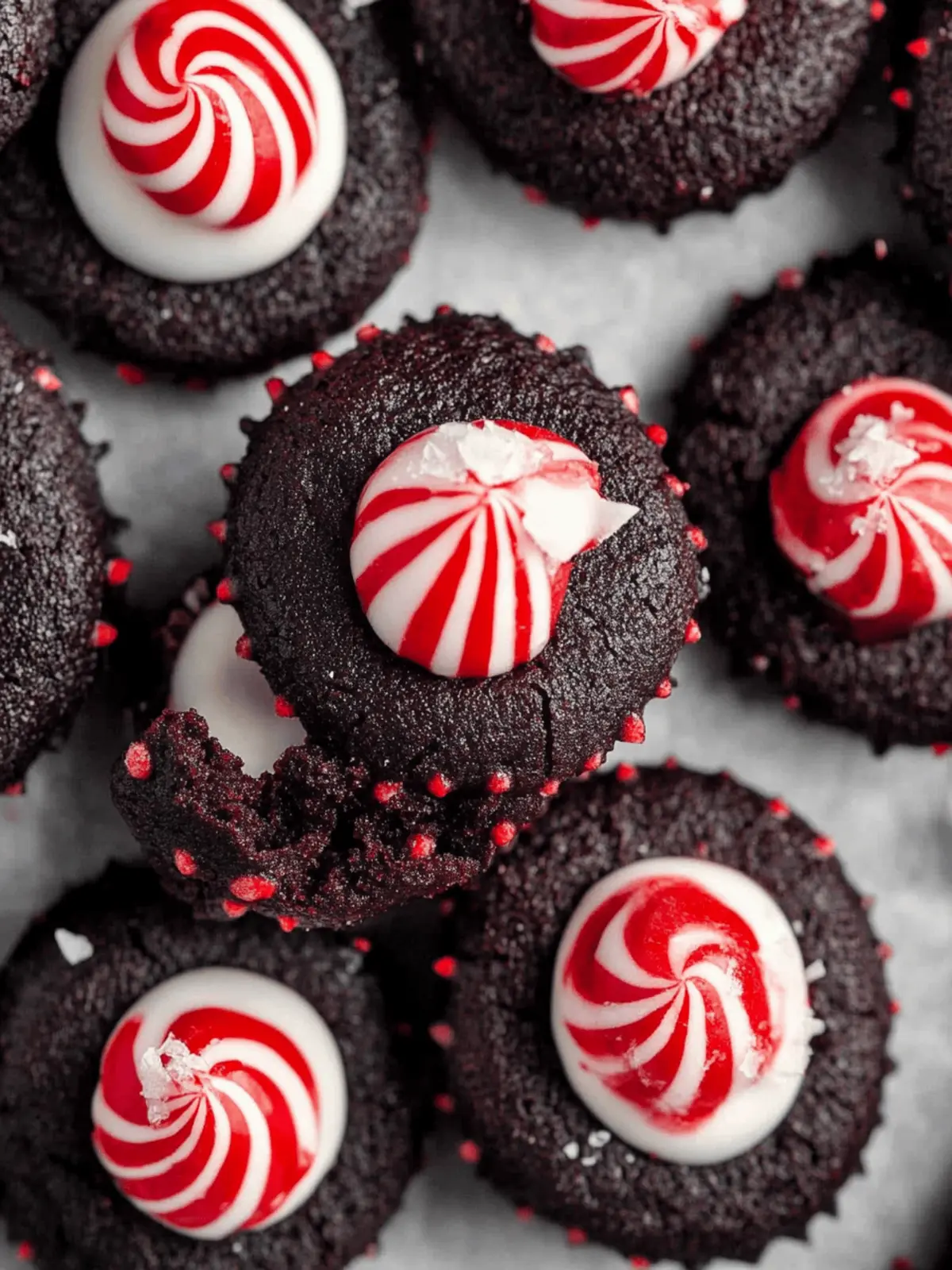 Chocolate Peppermint Blossoms