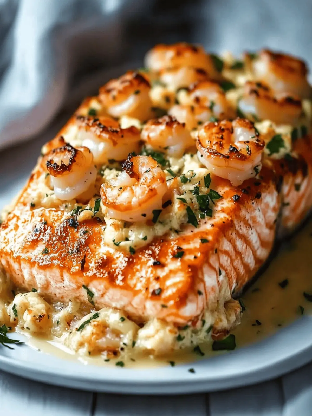 Shrimp Stuffed Salmon