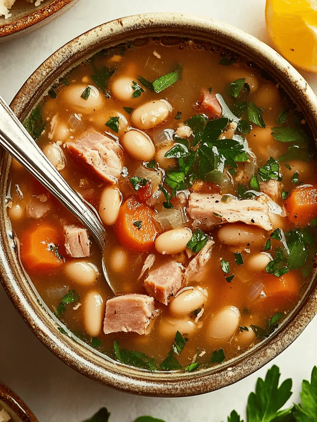 White Bean and Ham Soup