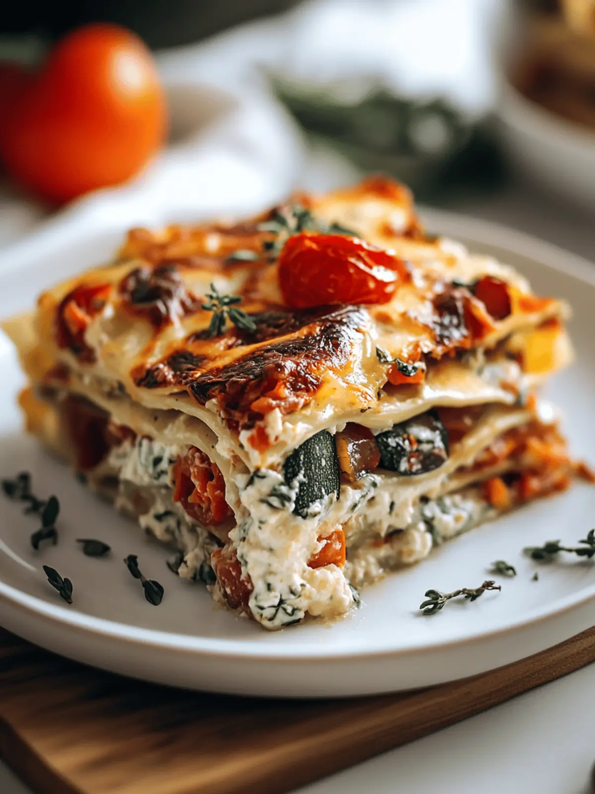 Loaded Veggie White Lasagna