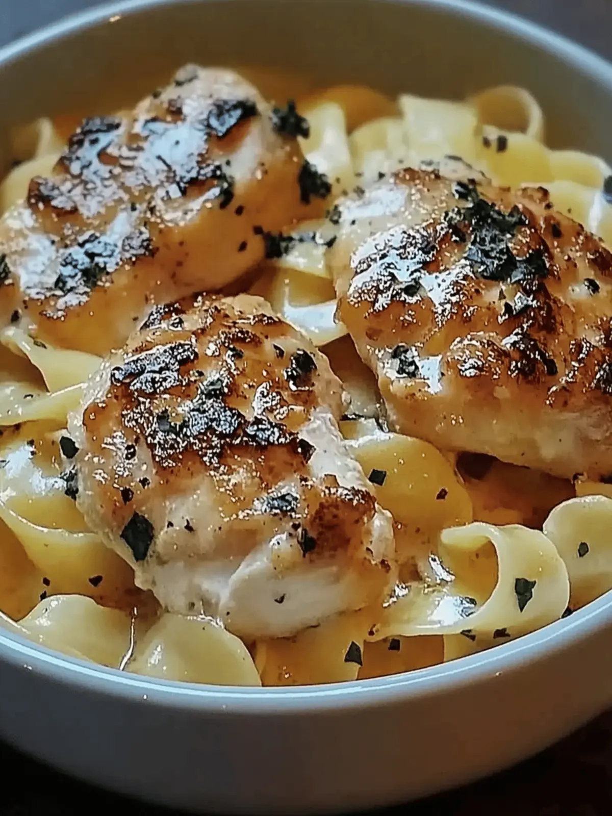 Chicken with Buttered Noodles