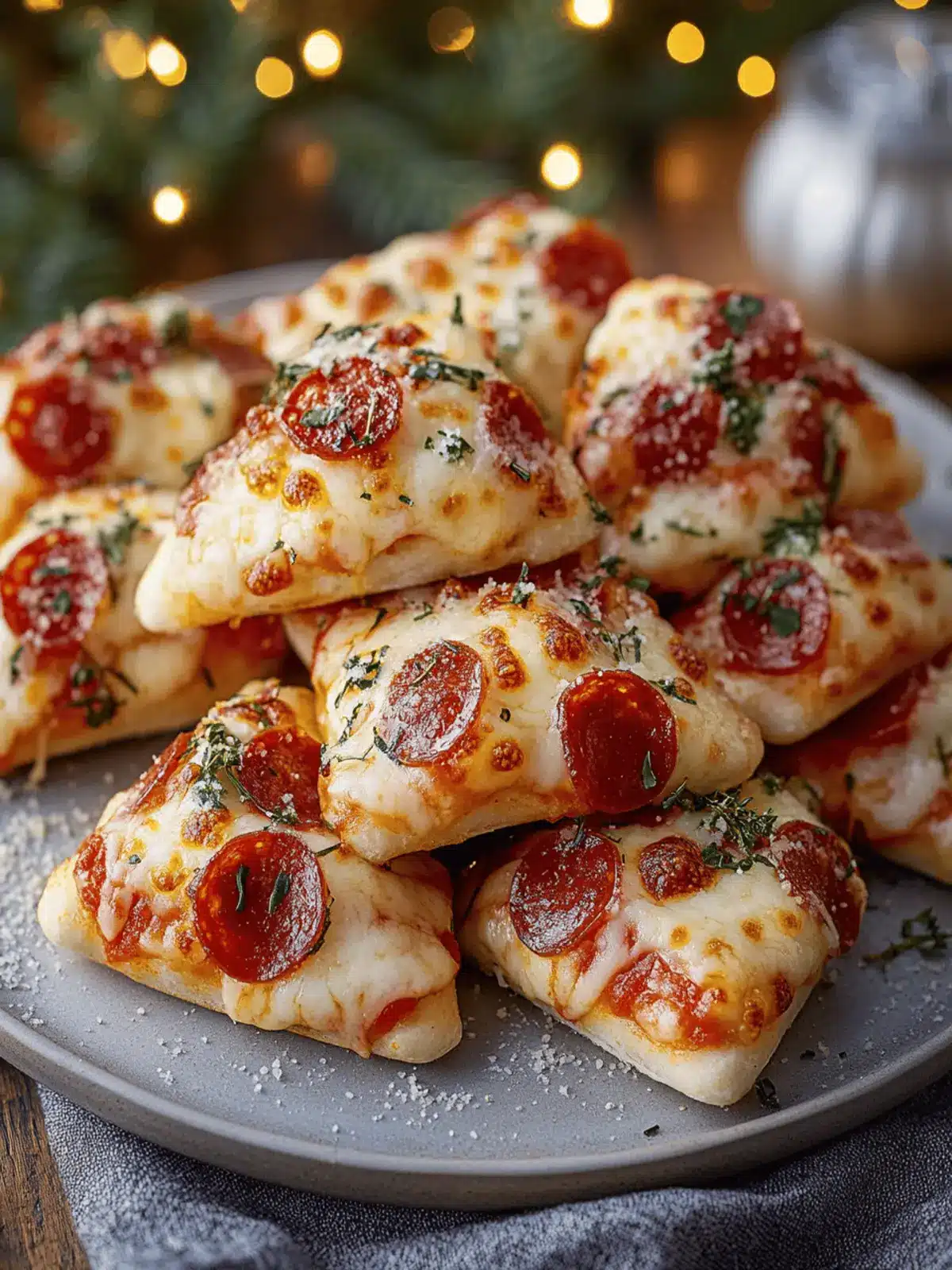 Christmas Pizza Bites