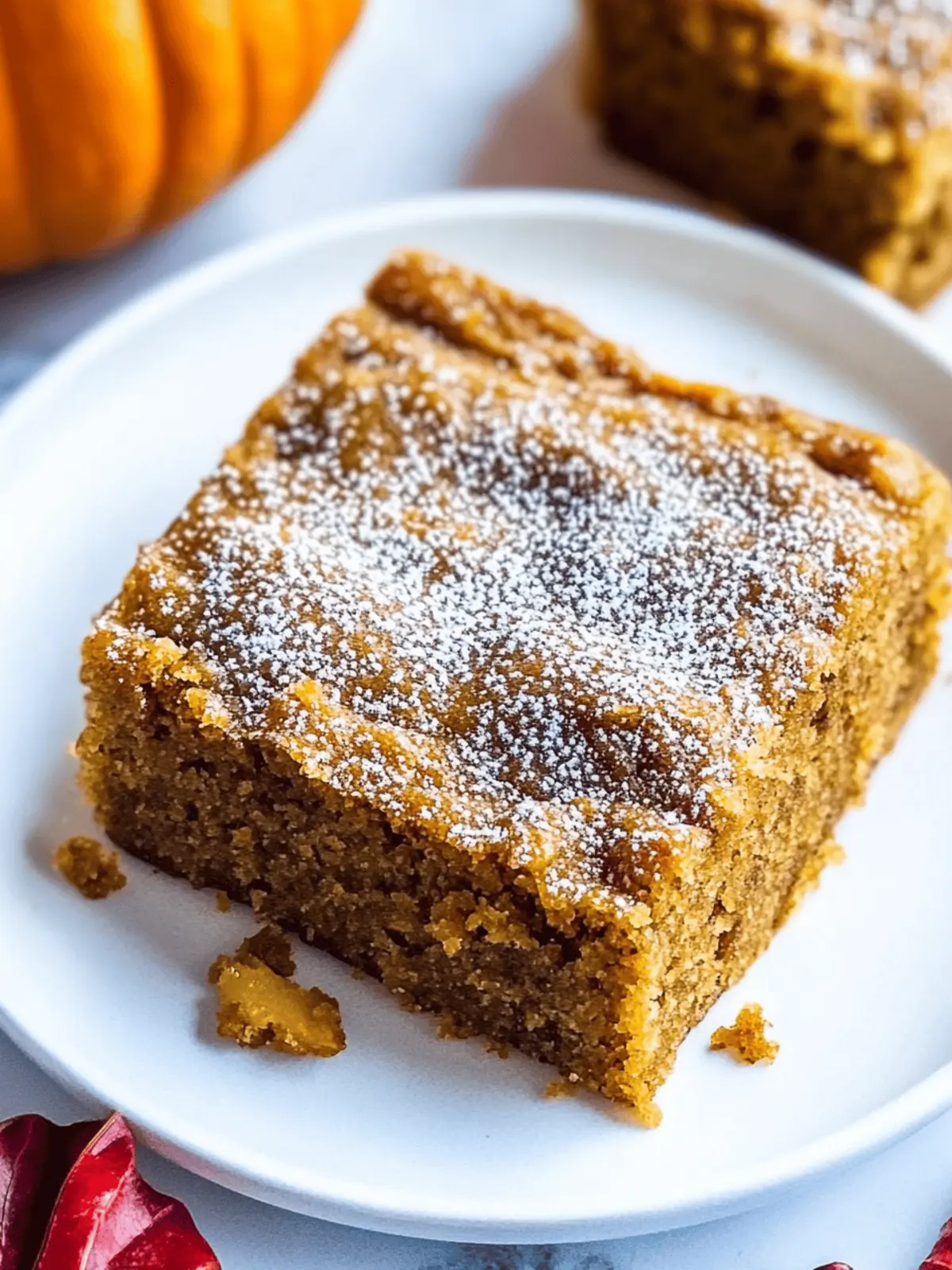 Pumpkin Banana Bread Bars