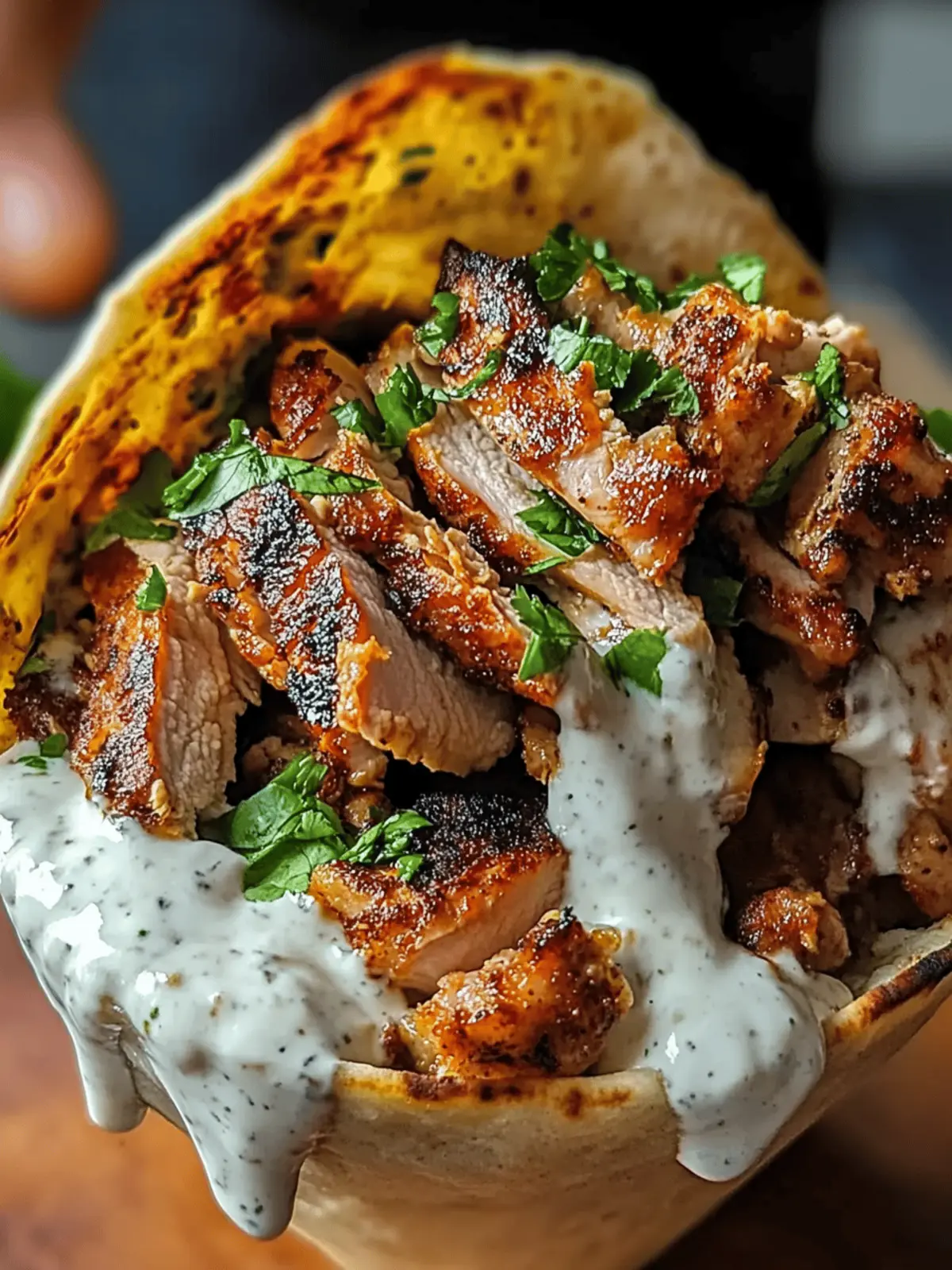 Chicken Shawarma with Garlic Sauce
