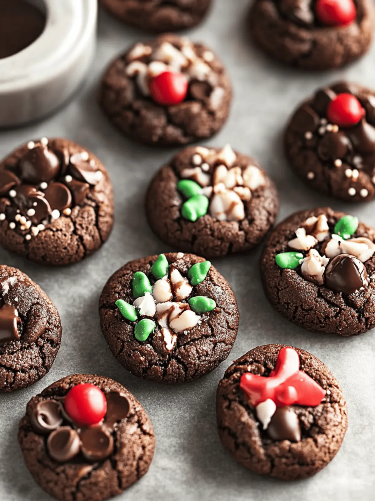 Chocolate Blossom Cookies