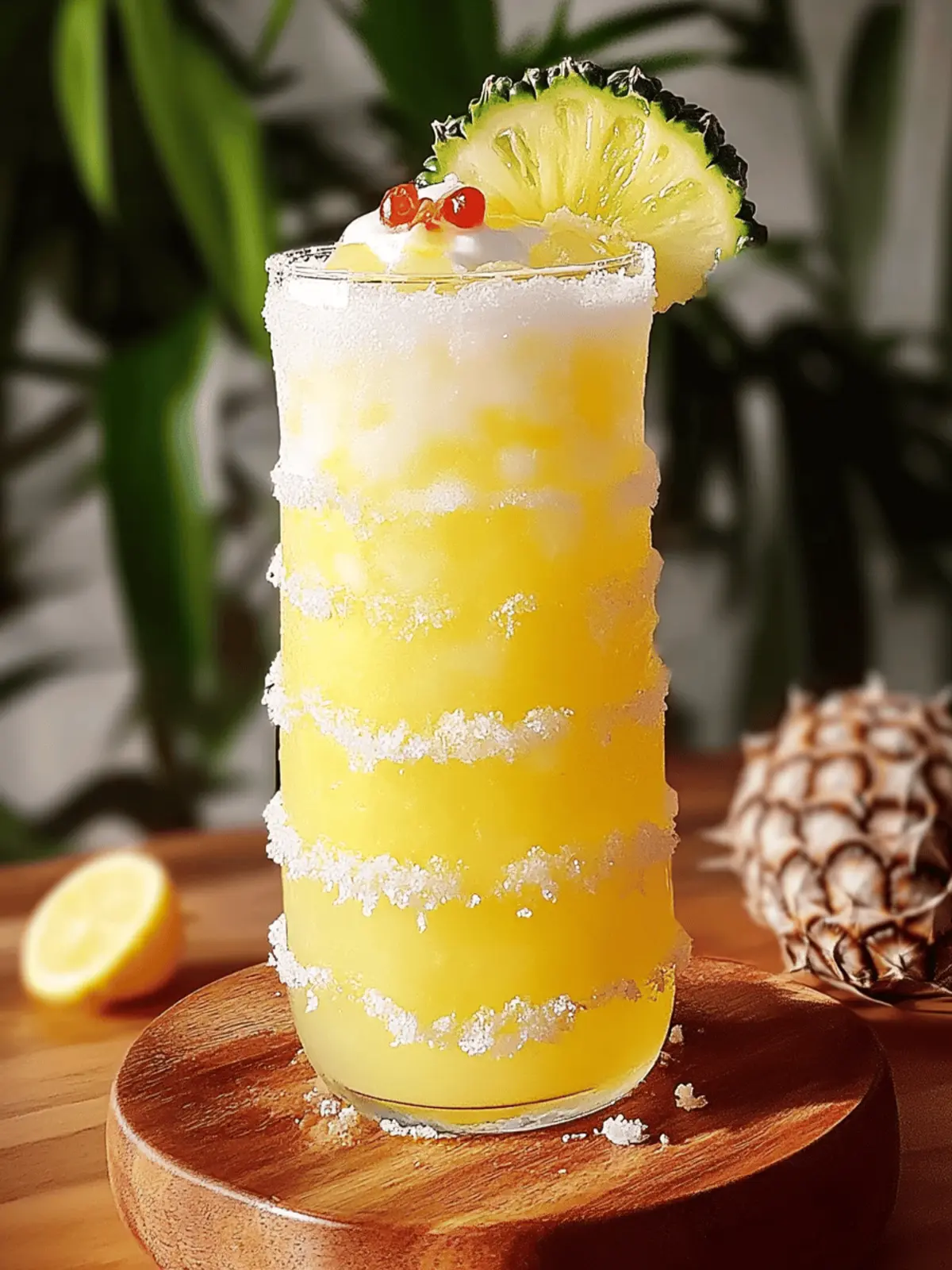 Non Alcoholic Piña Colada Punch