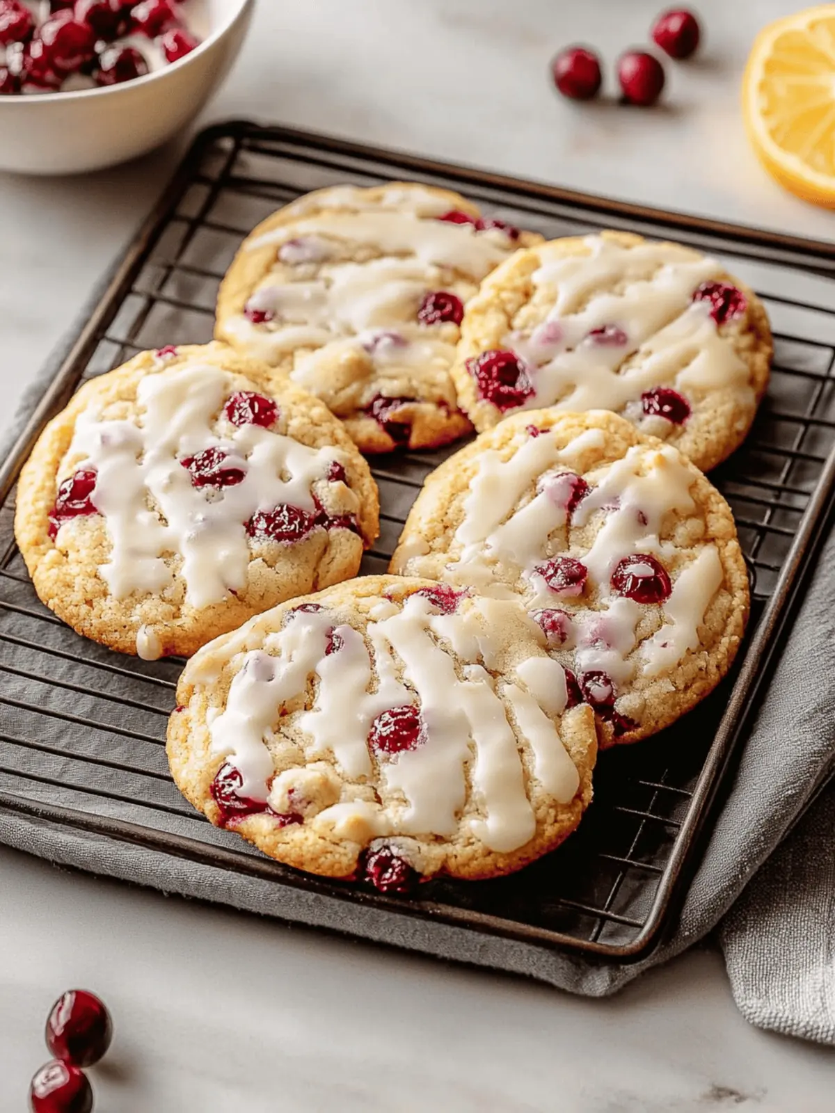 Christmas Cranberry Orange Cookies