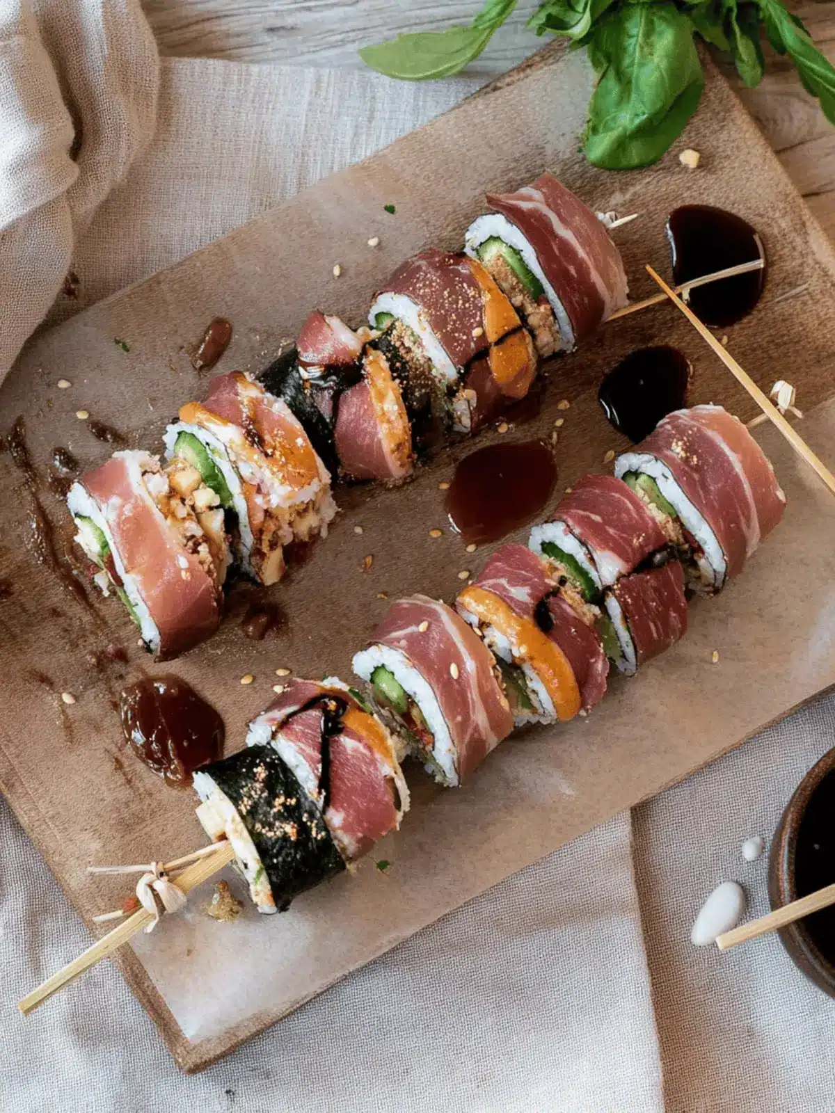 Italian Charcuterie Sushi Rolls