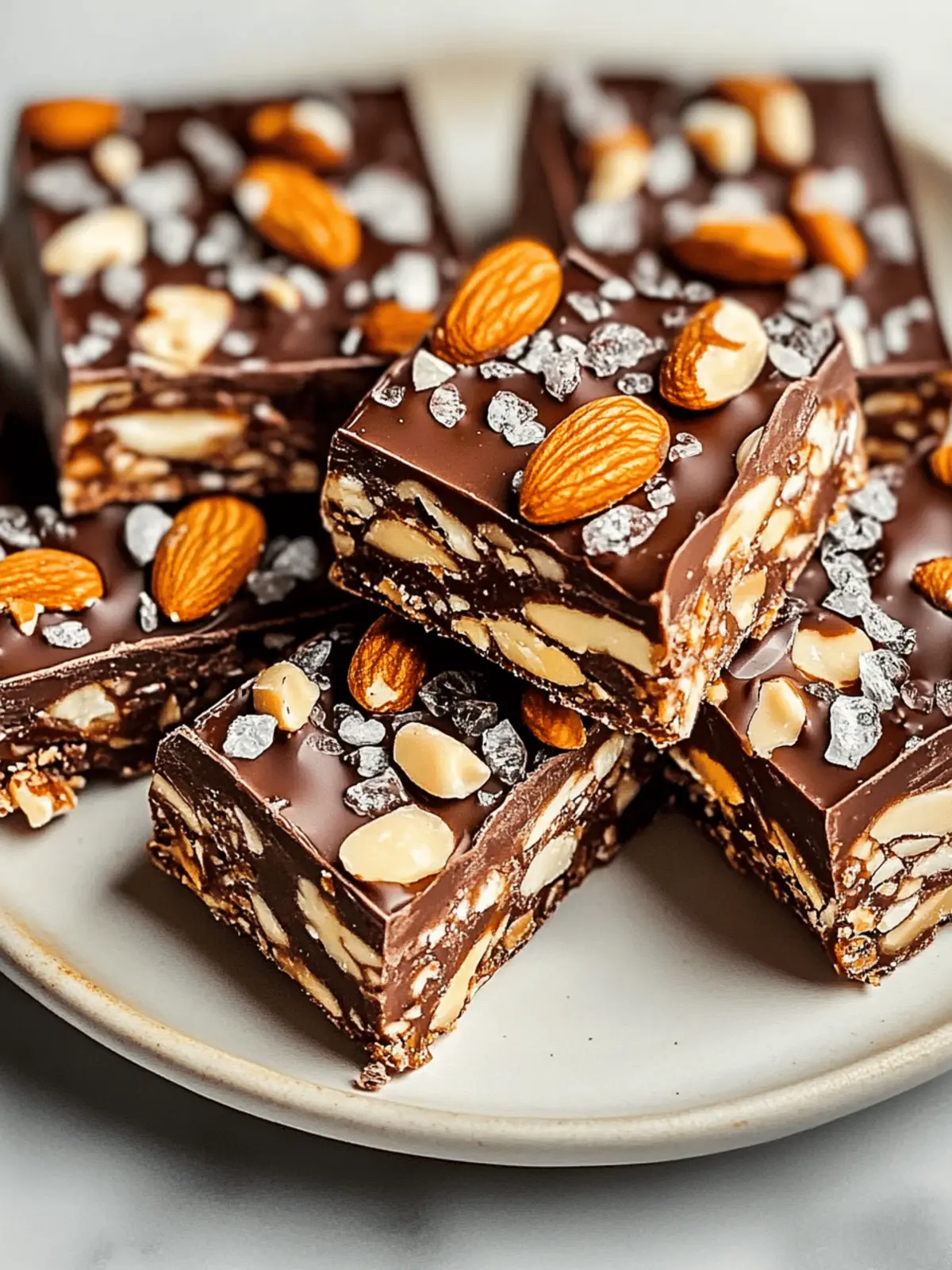 Dark Chocolate and Sea Salt Nut Bars