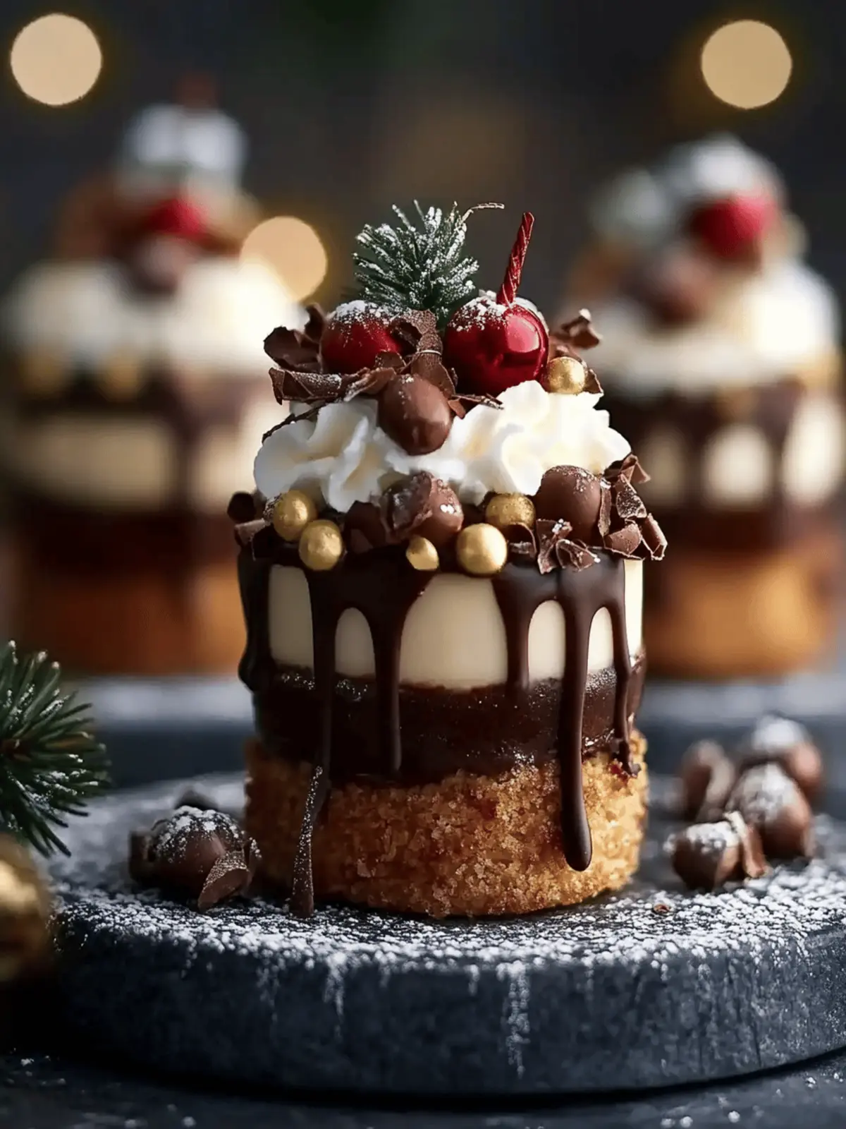 Chocolate Ganache & Festive Toppings